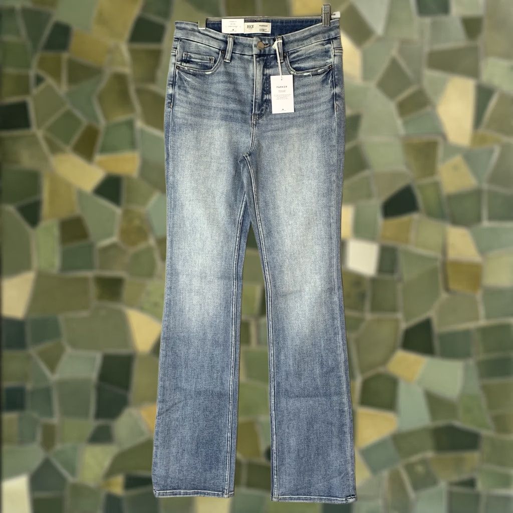 Vintage Buckle Parker Jeans Women 26XL Blue Bootcut Denim 5-Pocket Zipper Regular Stretch Y2K Cowgirl Western Vintage: No Size 26" / US 2 / IT 38 - 1 Thumbnail