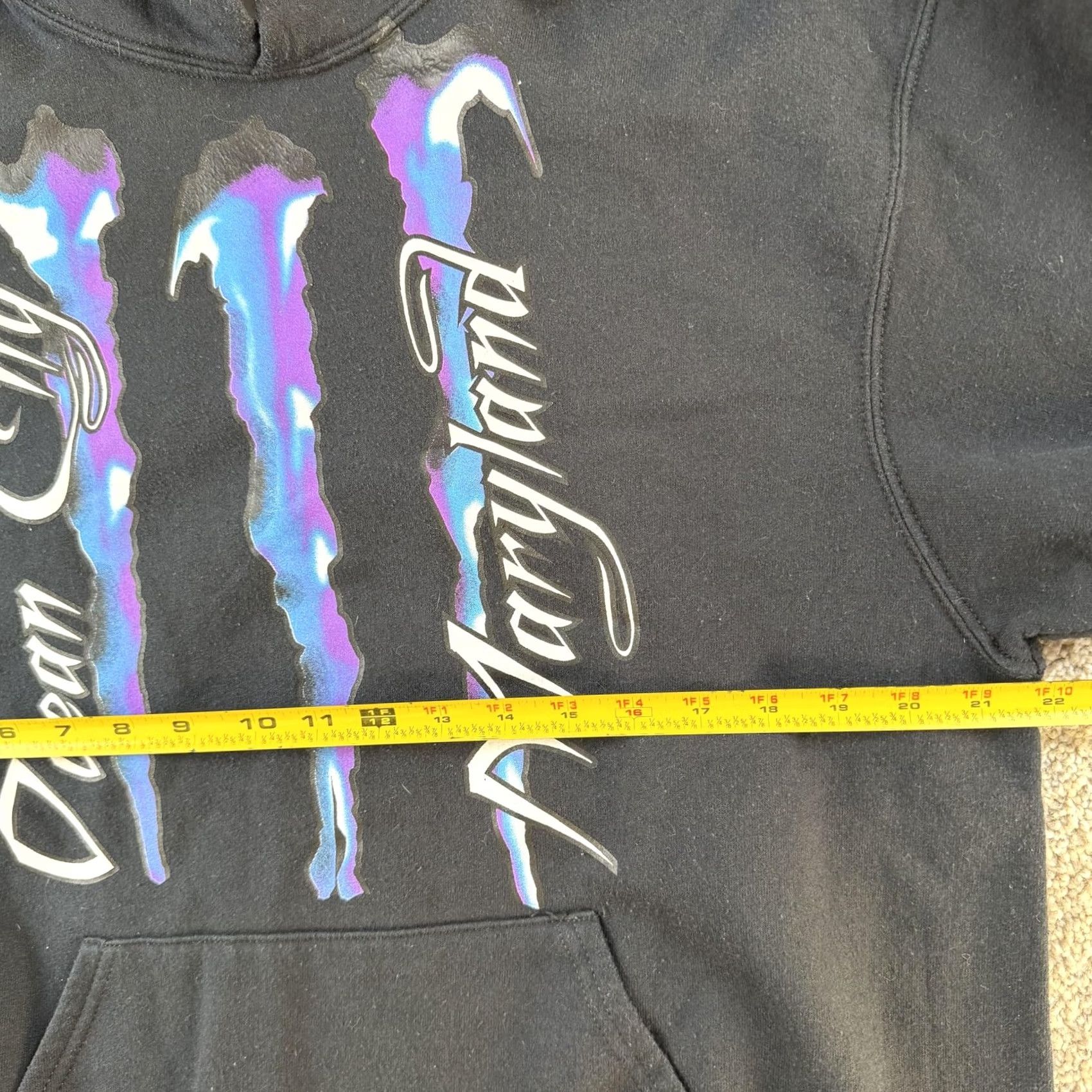 Jerzees Y2K Jerzees Hoodie Mens Large Black Fleece Sweatshirt Ocean City Maryland Size US L / EU 52-54 / 3 - 6 Thumbnail