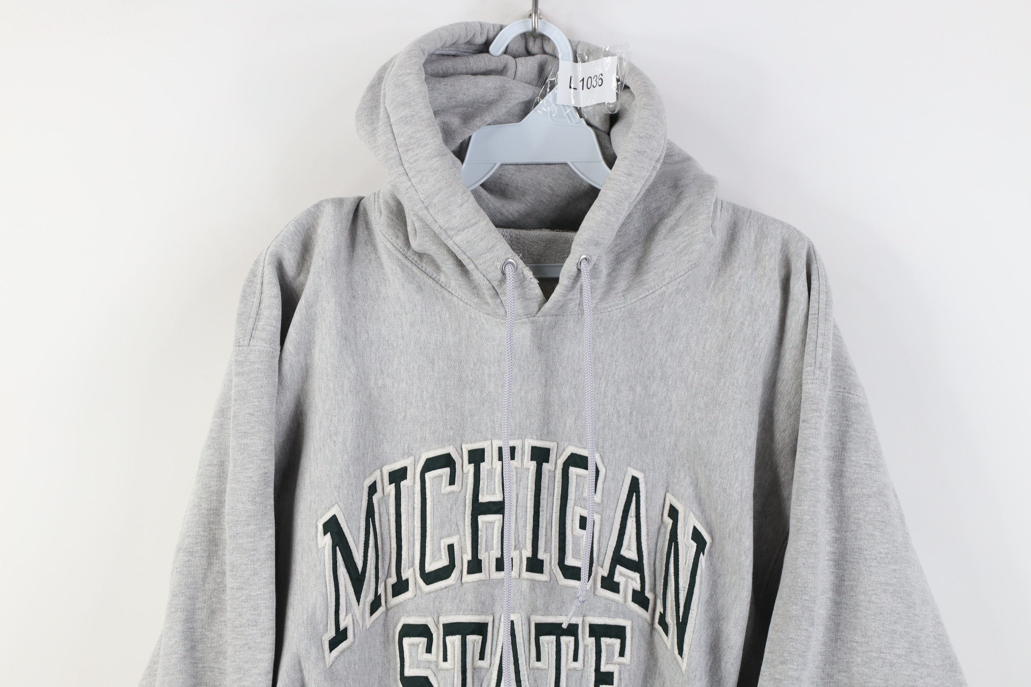 Vintage Vintage 90s Heavy Michigan State University Sweatshirt Size US L / EU 52-54 / 3 - 2 Thumbnail