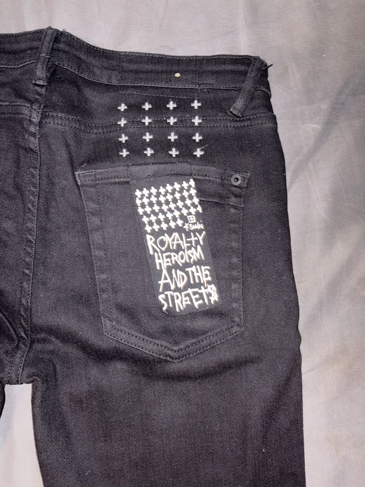 Ksubi Ksubi Black Distress Knee Size US 32 / EU 48 - 3 Thumbnail