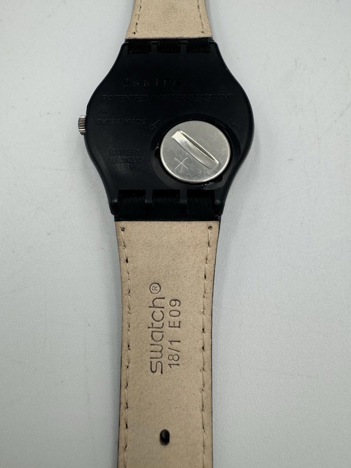 Swatch Swatch Watch Blue Tune GX119 Leather 34mm 1990 unisex New Size ONE SIZE - 9 Thumbnail