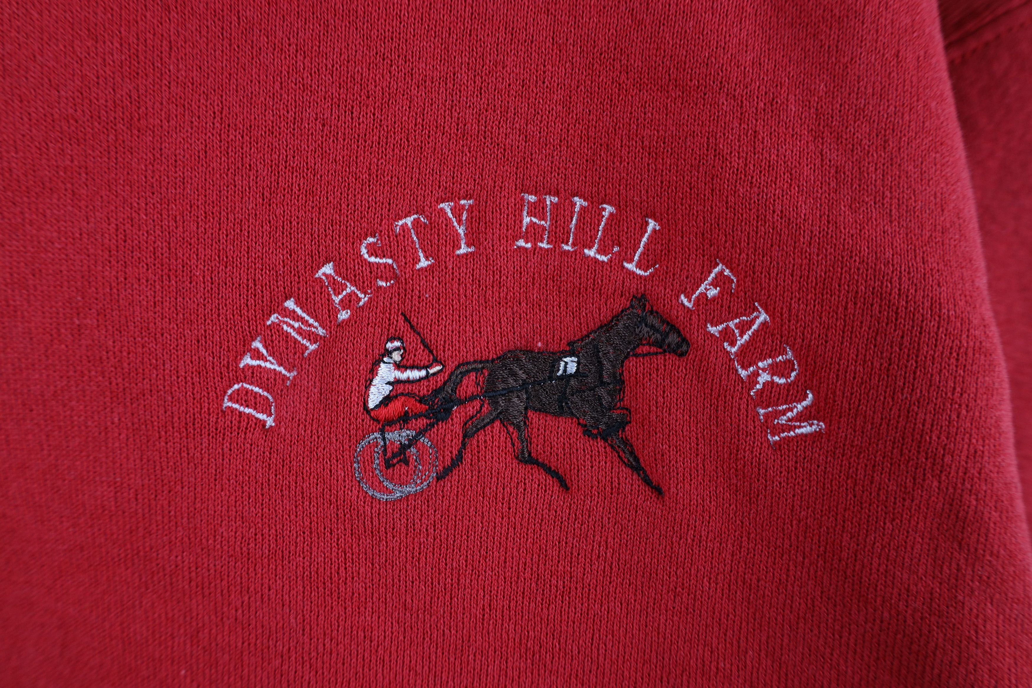 Vintage Vintage 90s Streetwear Farm Horse Equestrian Sweatshirt USA Size US L / EU 52-54 / 3 - 4 Thumbnail