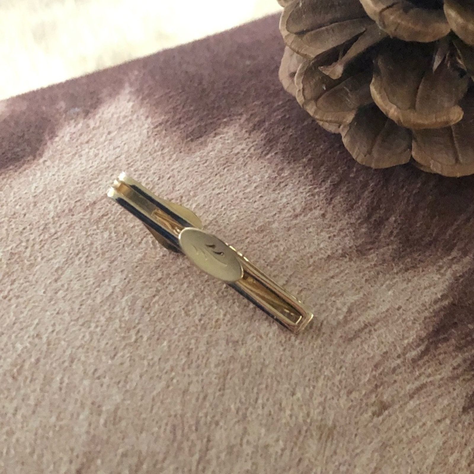 Vintage Vintage Swank diamond cut design tie bar tie clip NIB Size ONE SIZE - 3 Thumbnail