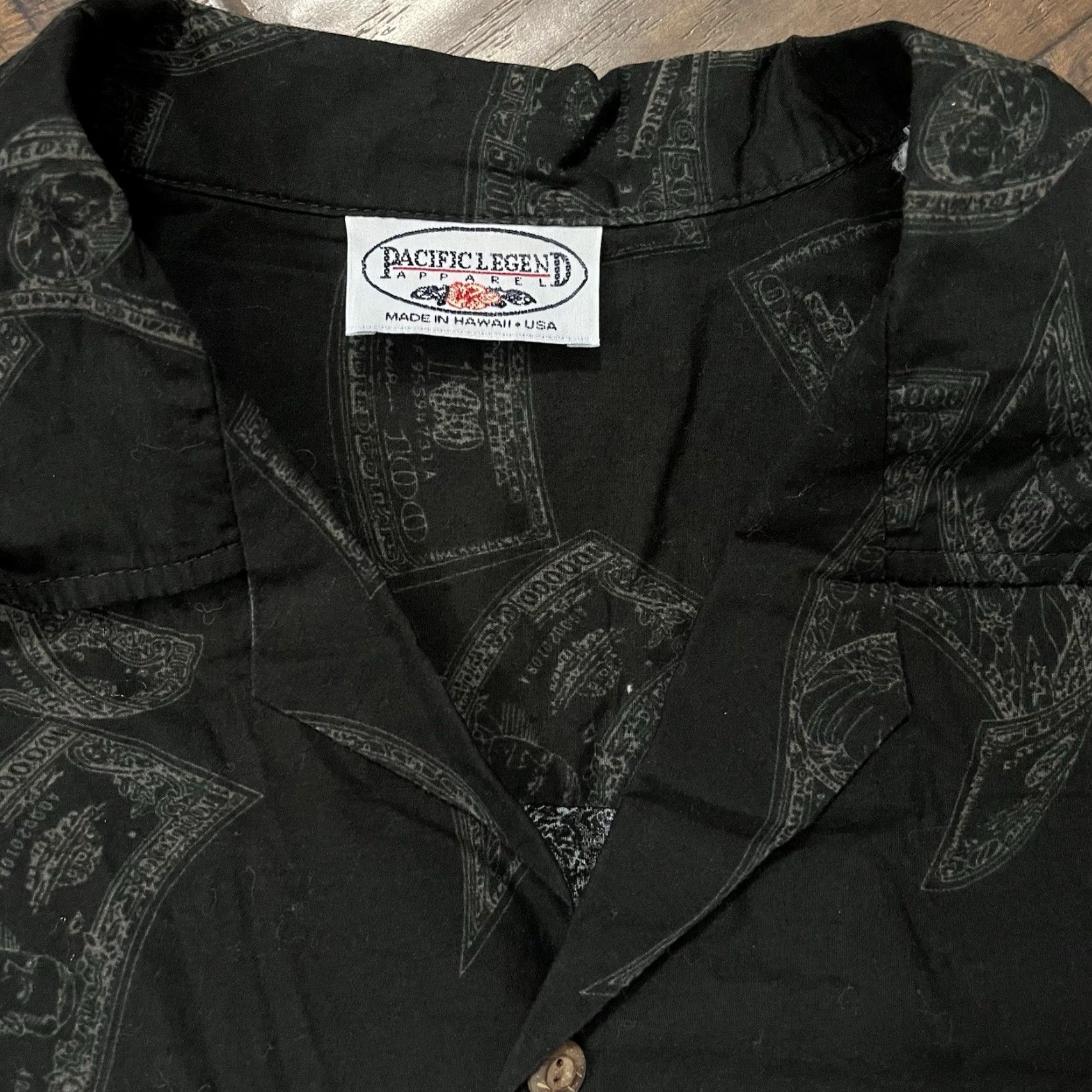 Vintage VINTAGE Pacific Legend Hawaiian Shirt Mens XL Black Card Poker Casino Gamble Shirt Size US XL / EU 56 / 4 - 3 Thumbnail