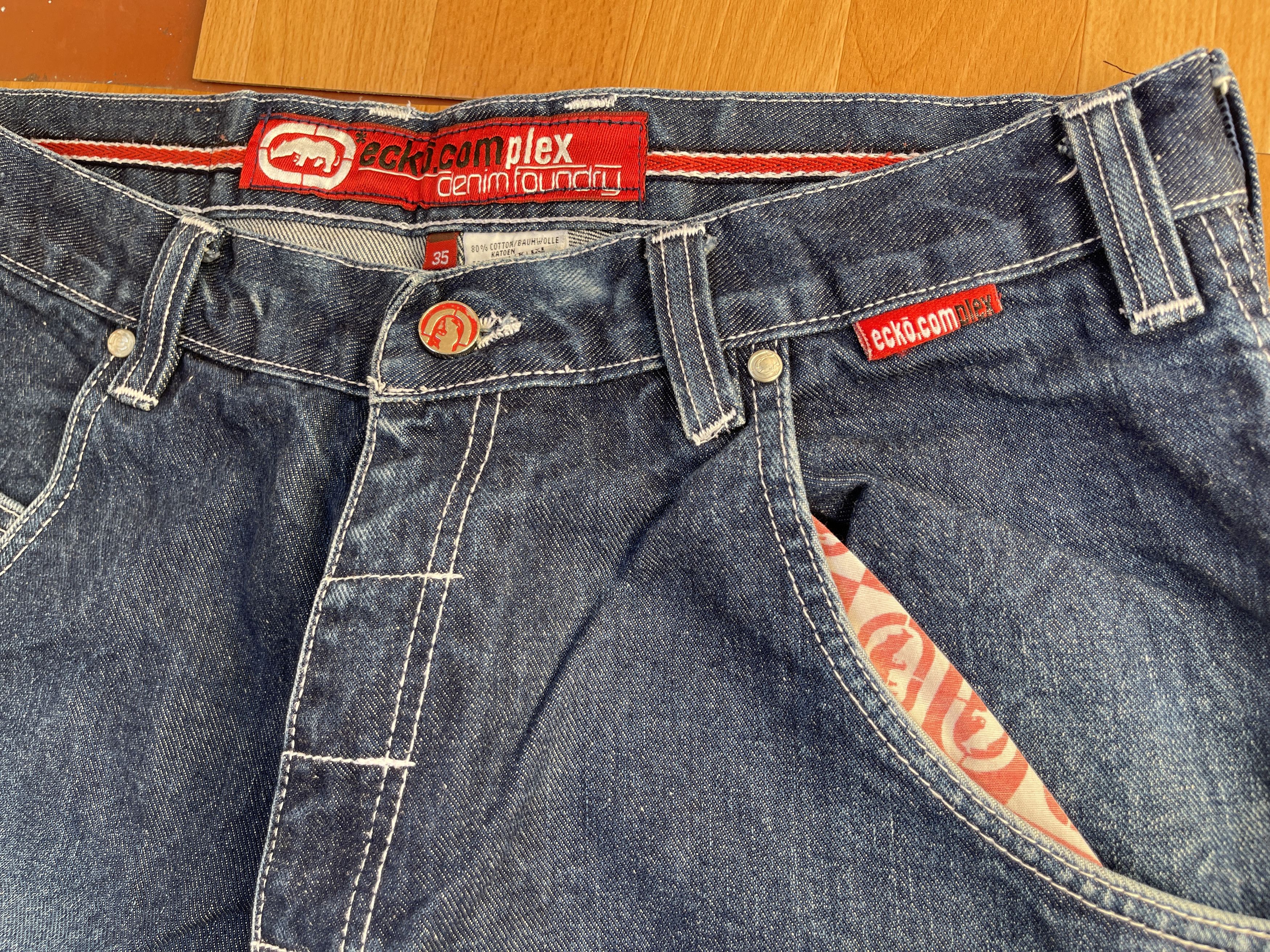 Ecko Unltd. Ecko Unltd jeans, baggy, vintage 90s hip hop skater Y2K W 34 Size US 34 / EU 50 - 13 Thumbnail