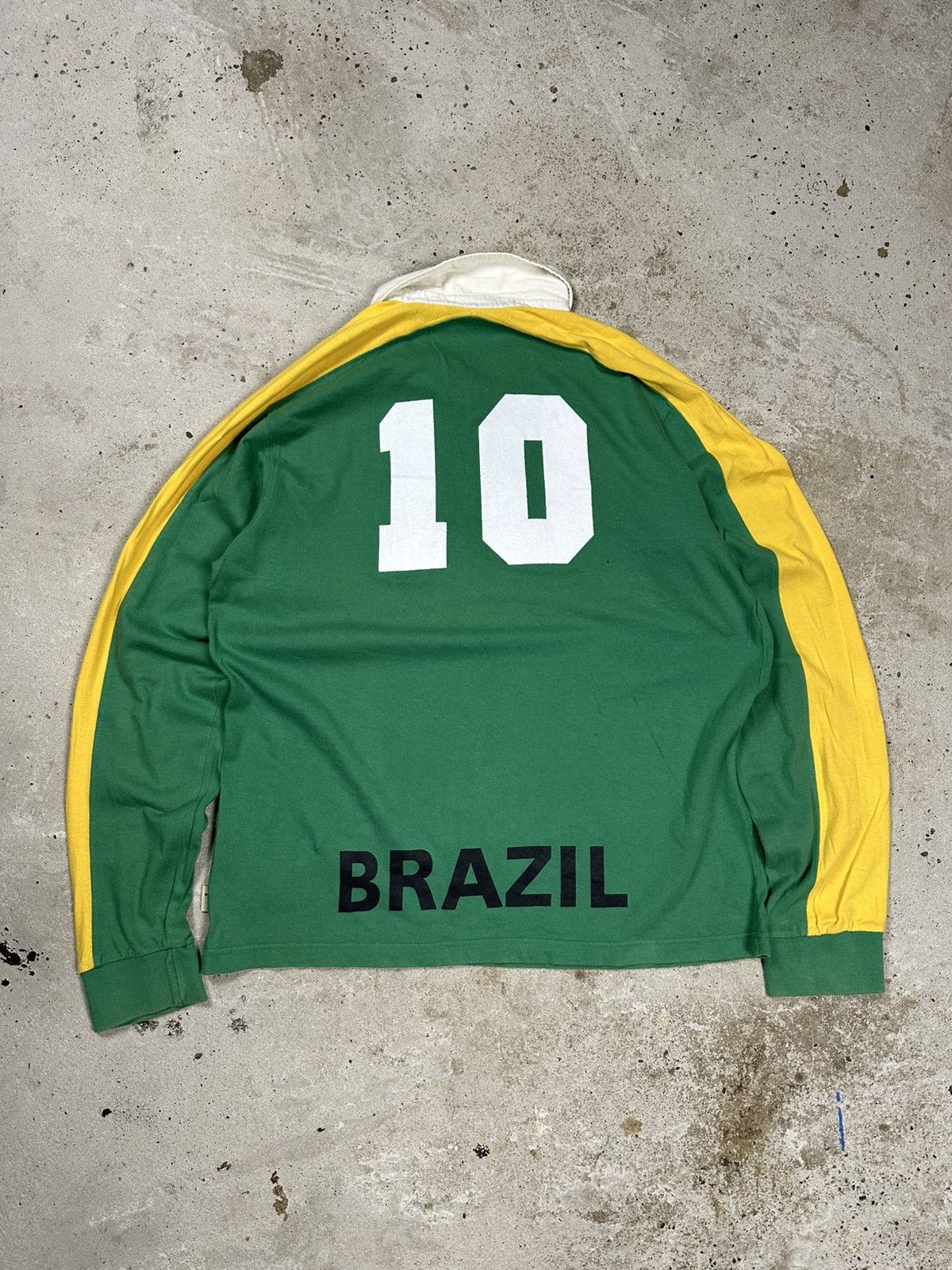 Neighborhood NYC Polo Long Sleeve Rugby Tee Brazil Canarios Tops