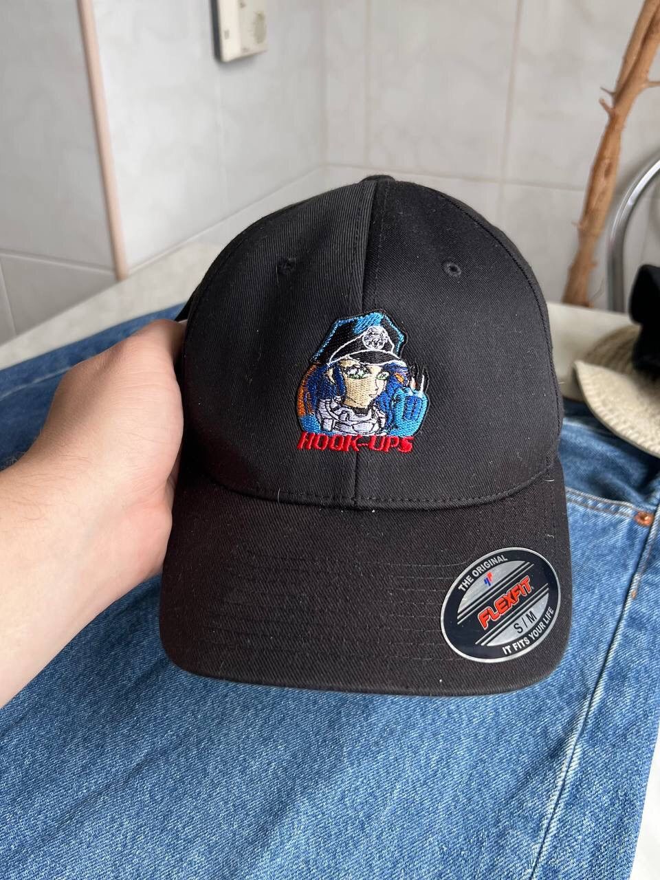Hook-Ups VTG Hook-Ups Super Assassin Anime Girl FlexFit 2000s Cap Hat Size ONE SIZE - 3 Thumbnail