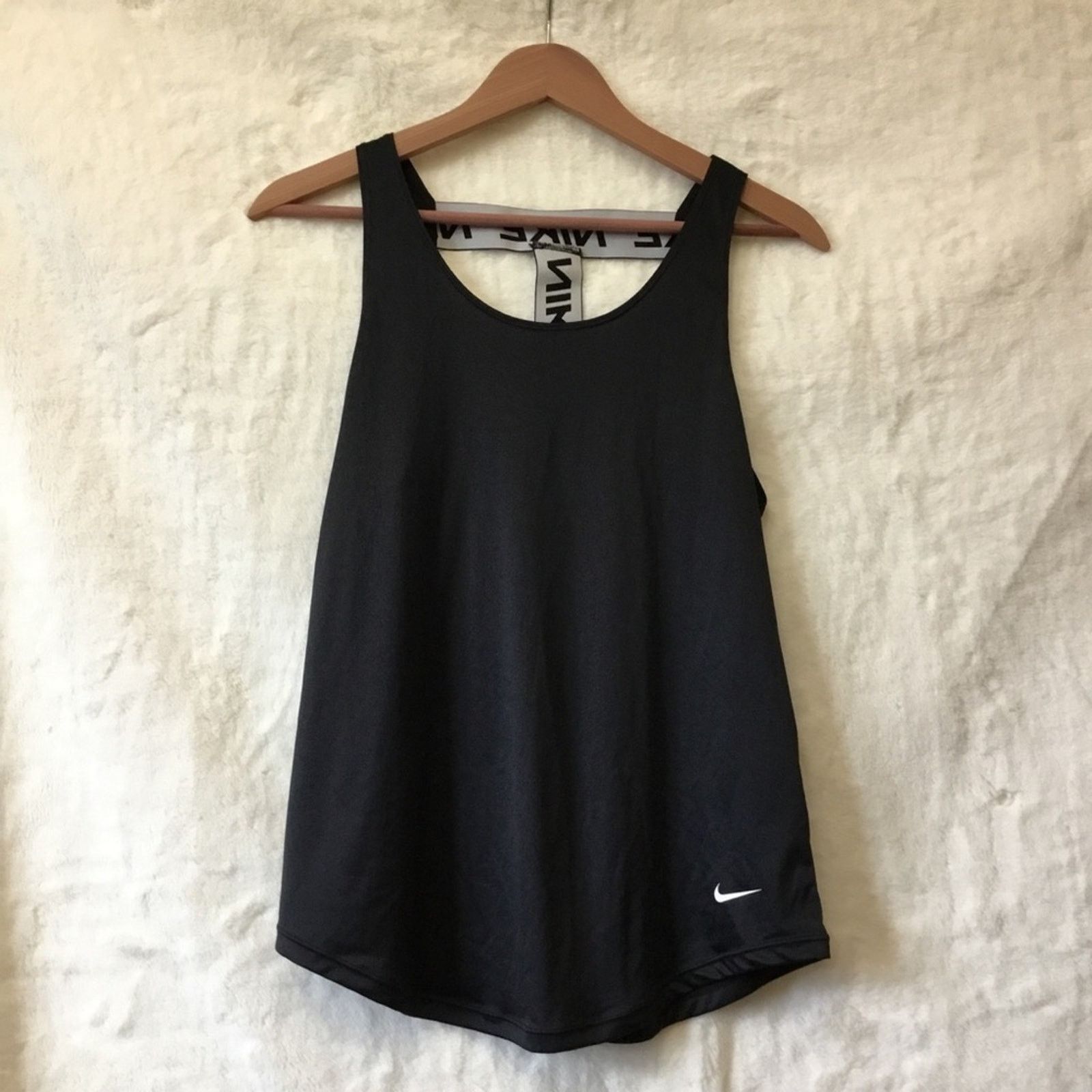Nike Nike Black Dri-Fit Racerback Tank Top Size M / US 6-8 / IT 42-44 - 1 Thumbnail