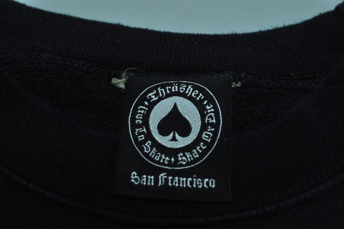 Thrasher Thrasher sweatshirt black vintage skateboard y2k Size US S / EU 44-46 / 1 - 8 Thumbnail