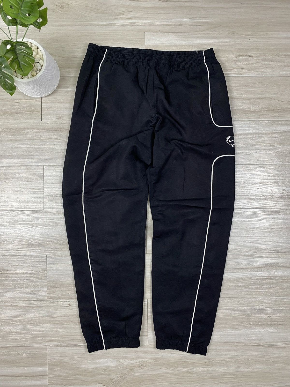 Nike Nike Y2K Double swoosh Vintage Nylon Track Pants Drill Track Size US 34 / EU 50 - 3 Thumbnail