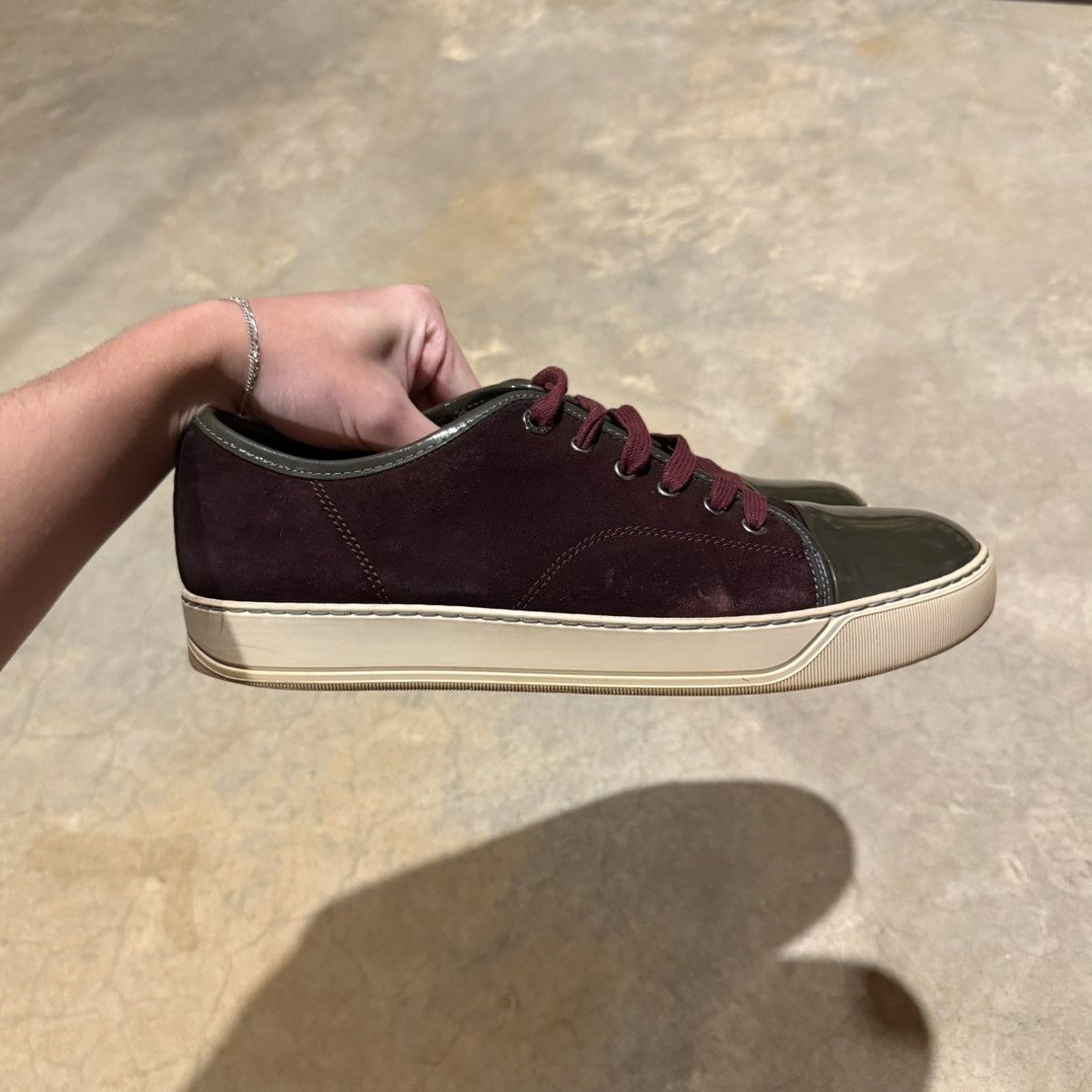 Lanvin Lanvin DBB1 Patent Leather Suede Cap Toe Sneakers US 10 Size US 10 / EU 43 - 7 Thumbnail