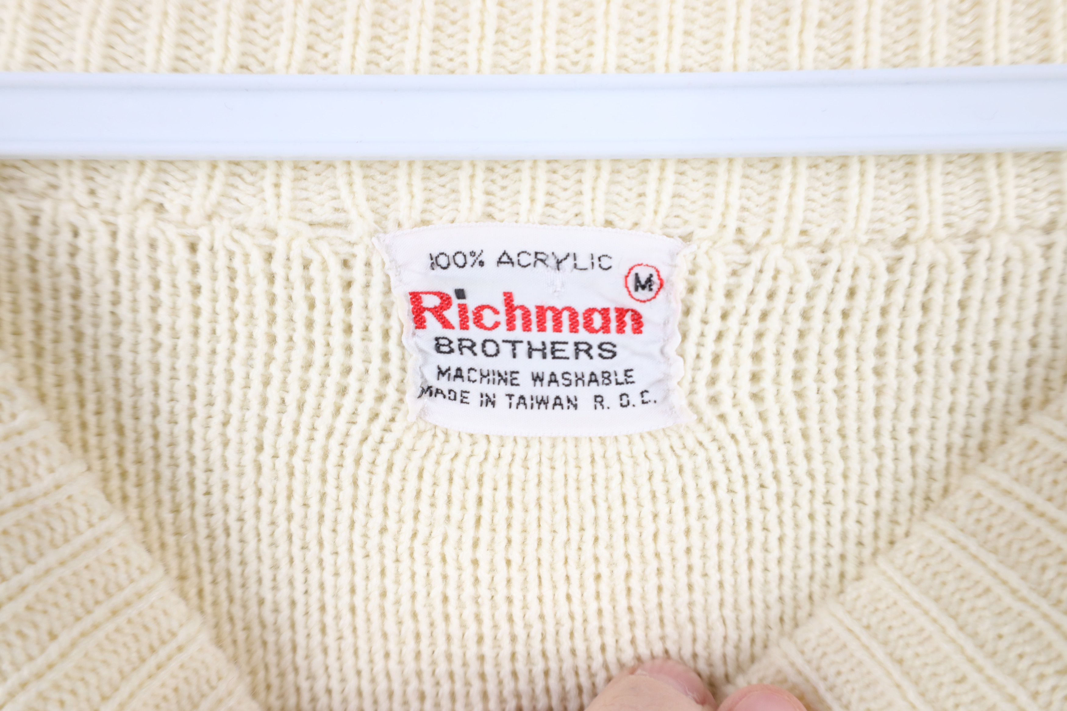 Vintage Vintage 70s Mid Century Modern MCM Ribbed Knit Sweater Size US M / EU 48-50 / 2 - 7 Thumbnail