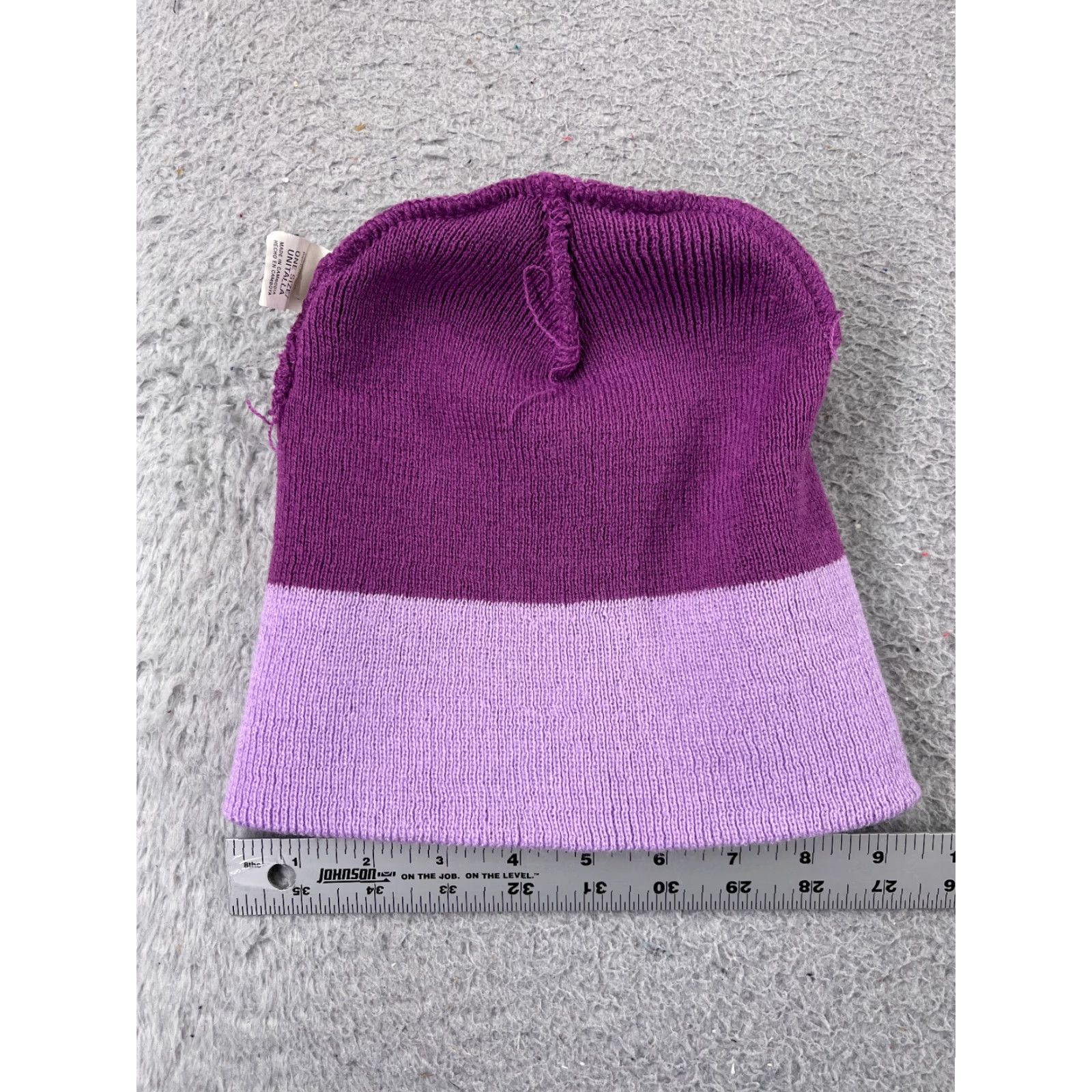 Vintage Target Beanie Toque Womens One Size Purple Knit 100% Acrylic Winter Snow Ski Size ONE SIZE - 3 Thumbnail
