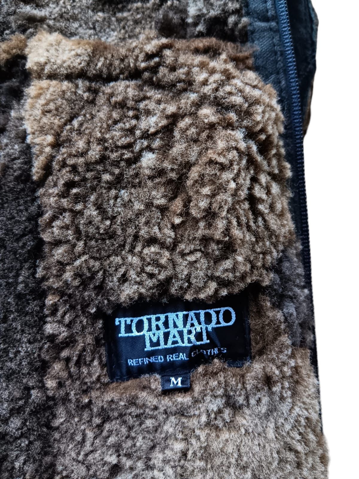Tornado Mart patchwork sheep skin leather hooded jacket Size US M / EU 48-50 / 2 - 6 Thumbnail