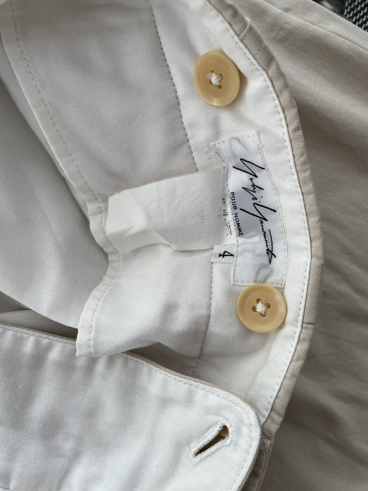 Yohji Yamamoto Yohji Yamamoto Vintage Beige Pants Size US 33 - 6 Thumbnail