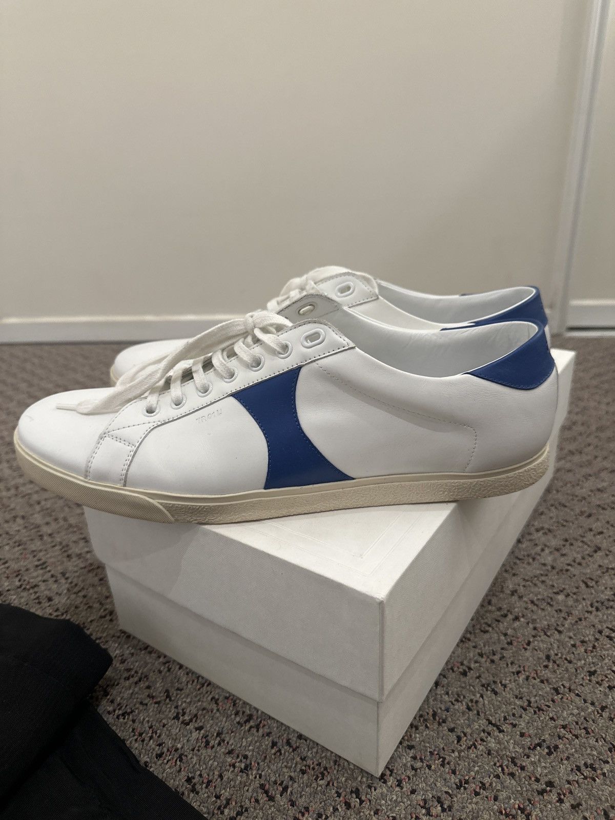 Celine Celine Triomphe Classic White/Blue Sneaker Size 45 Size US 12 / EU 45 - 5 Thumbnail