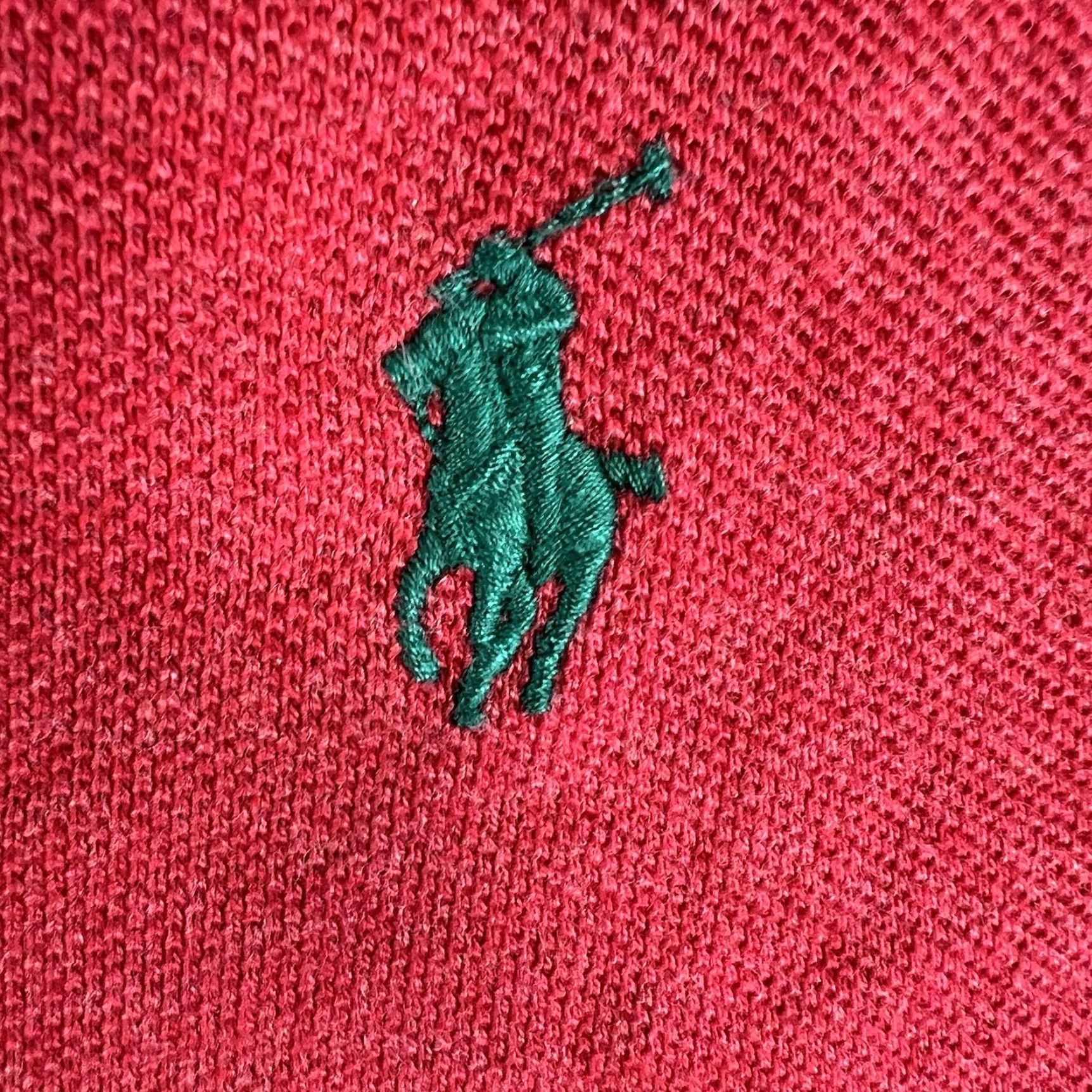 Polo Ralph Lauren VINTAGE Polo Ralph Lauren Polo Shirt Long Sleeve Mens 2XL Red Knit Solid Embroidered Logo 54" Chest Golf Rugb y Travel Size US XXL / EU 58 / 5 - 3 Thumbnail