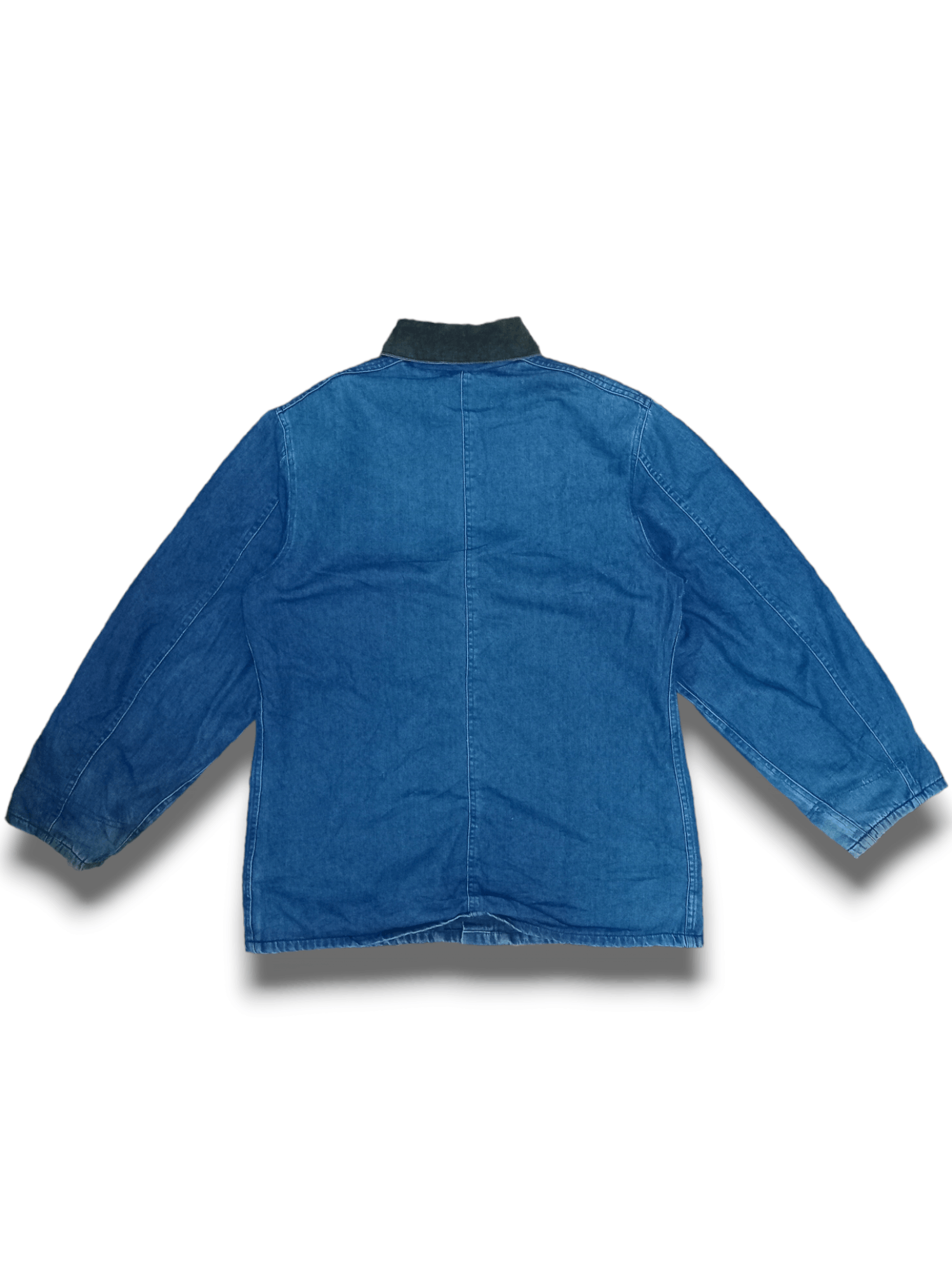 Designer Vintage 80s Carter's Blue Jeans Distressed Denim Jacket Size US L / EU 52-54 / 3 - 4 Thumbnail