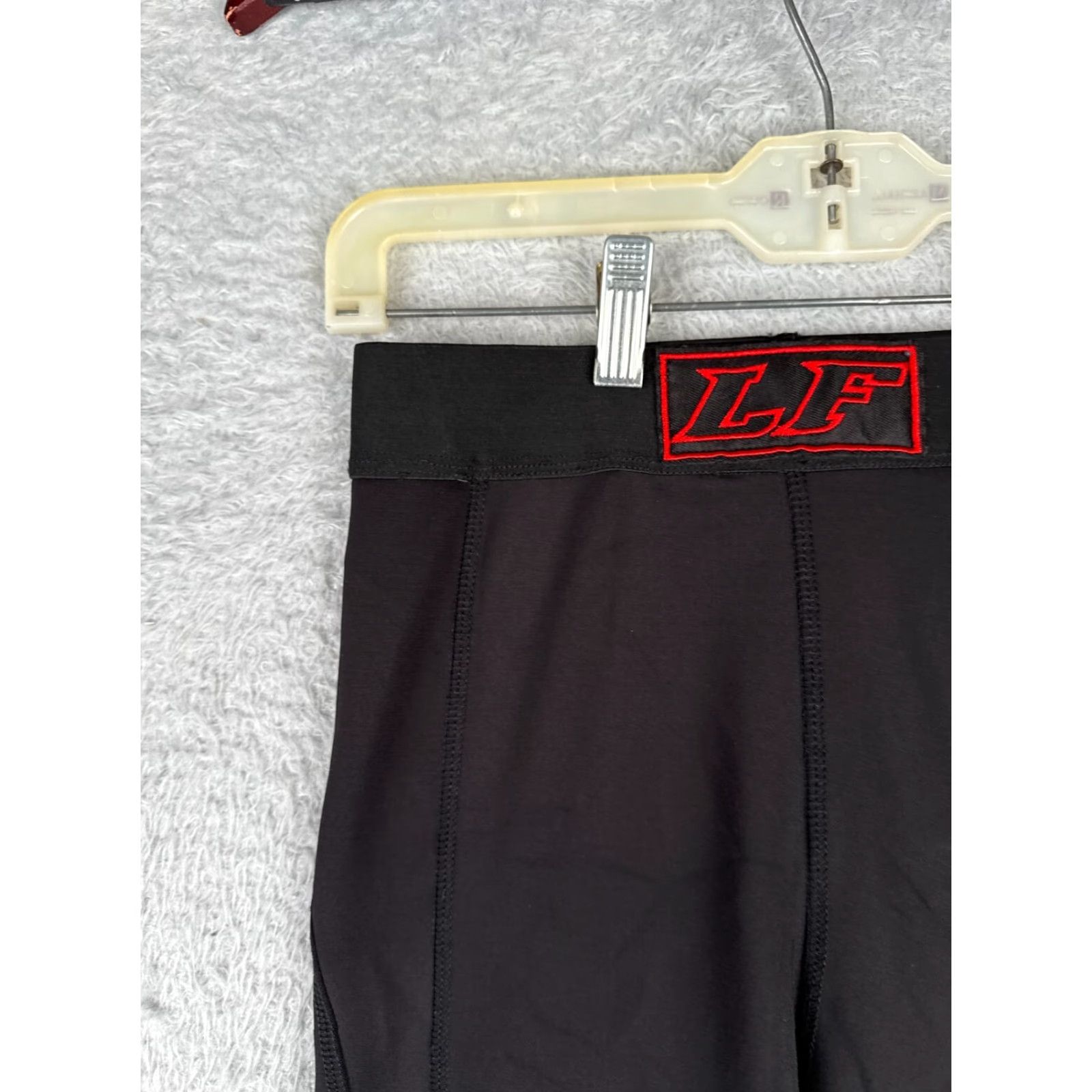 Vintage LF The Brand Compression Shorts Mens XS Black Nylon Spandex Gym Workout Activewear Size US 27 - 7 Thumbnail
