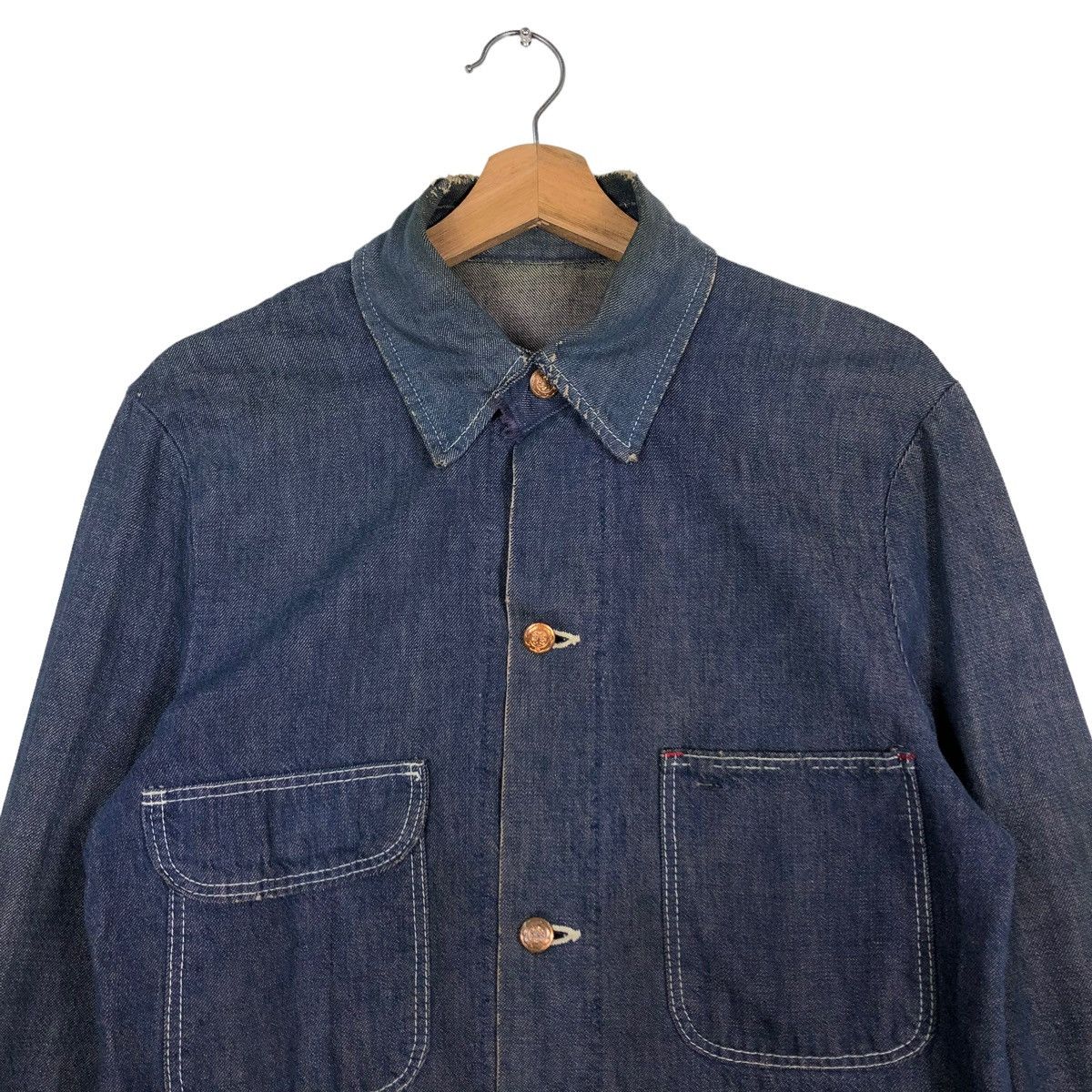 Vintage 🔥VINTAGE CHORE DENIM JACKET WRANGLER MULTI PCOKET Size US M / EU 48-50 / 2 - 3 Thumbnail