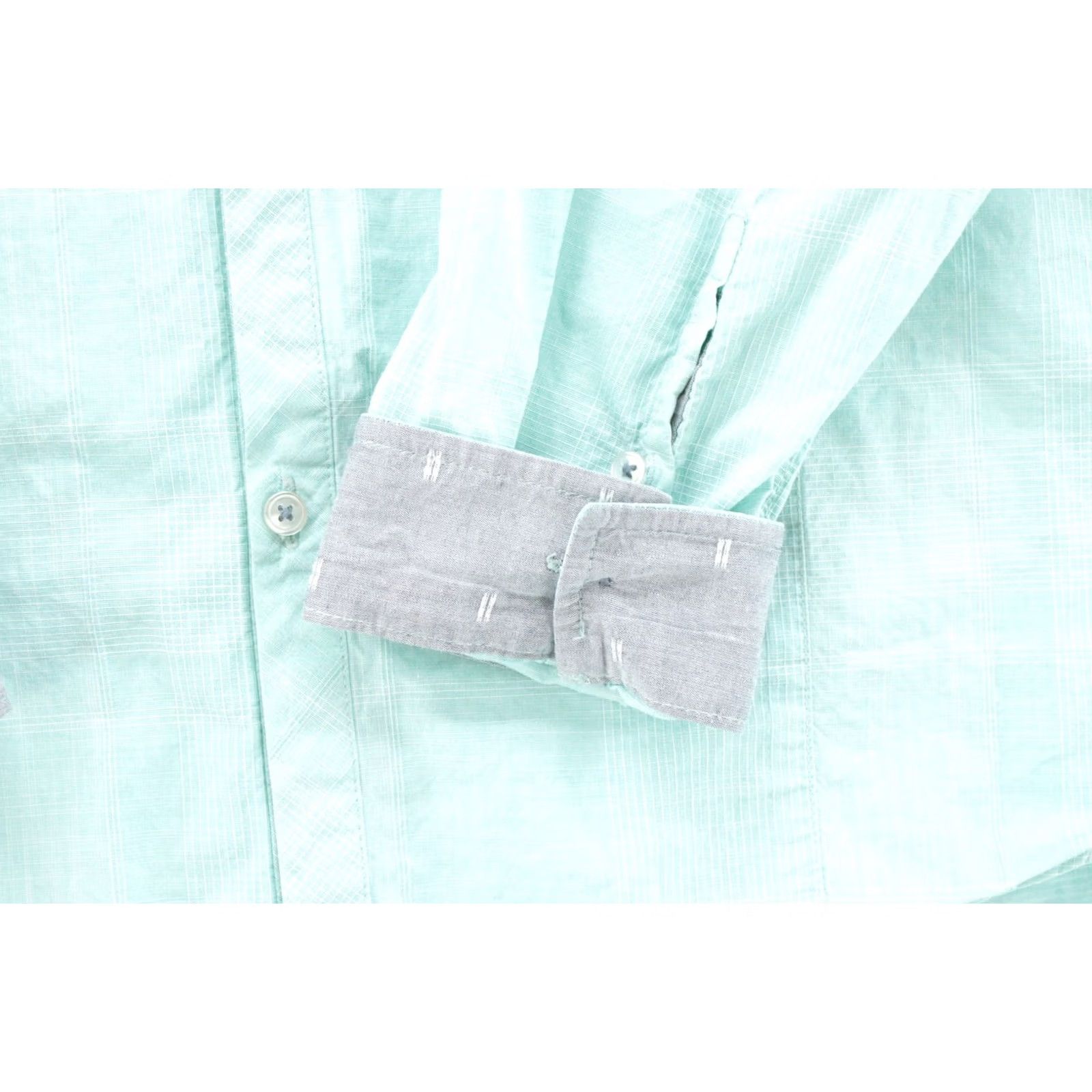 Vintage 7 Diamonds Sea Of Love Button-Up Shirt Men L Green Check Long Sleeve Casual Office Size US L / EU 52-54 / 3 - 3 Thumbnail