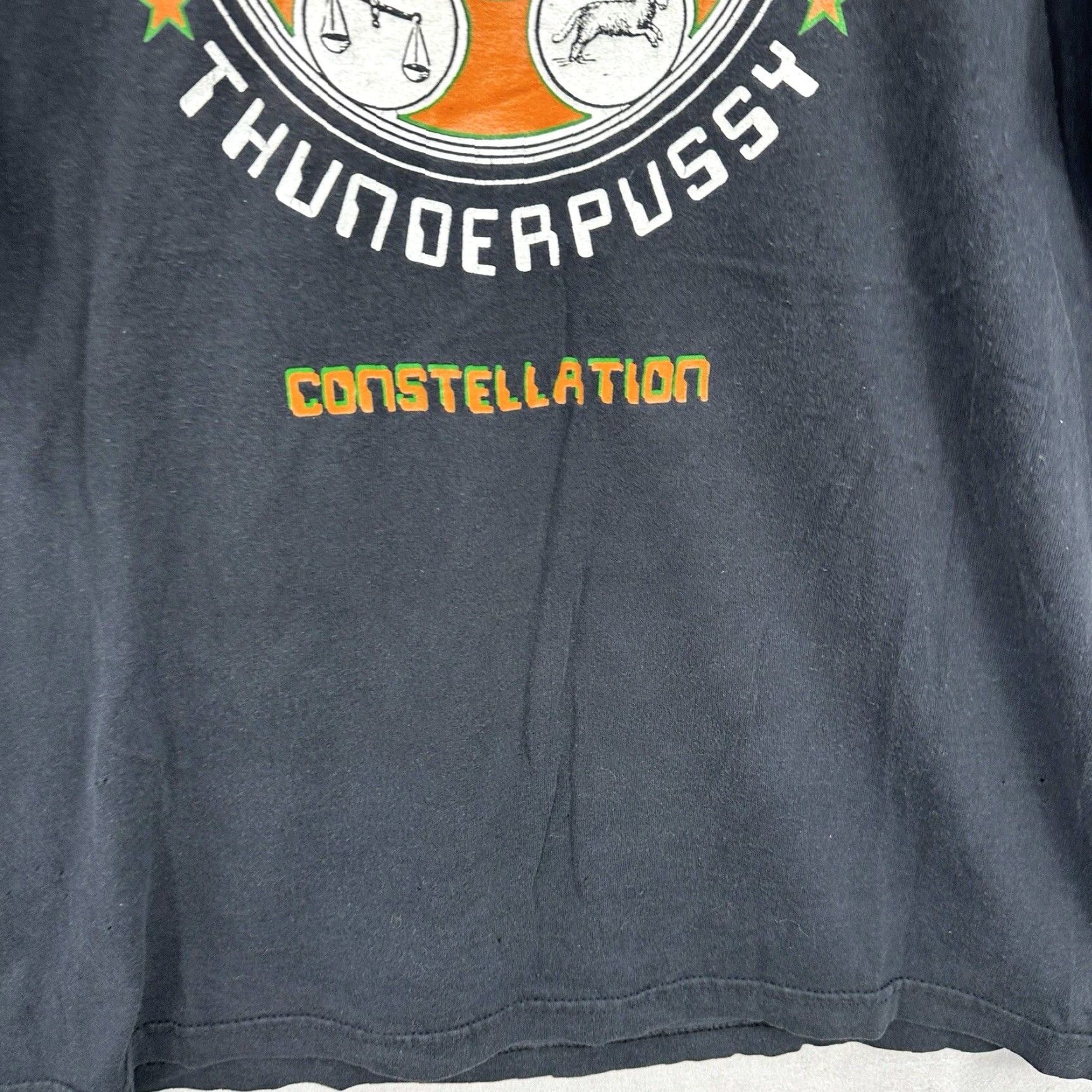 Vintage VINTAGE Alabama Thunderpussy Concert Tour Shirt Mens L Constellation Punk Shirt Mens L Black 1990s Graphic Tee Size US L / EU 52-54 / 3 - 4 Thumbnail