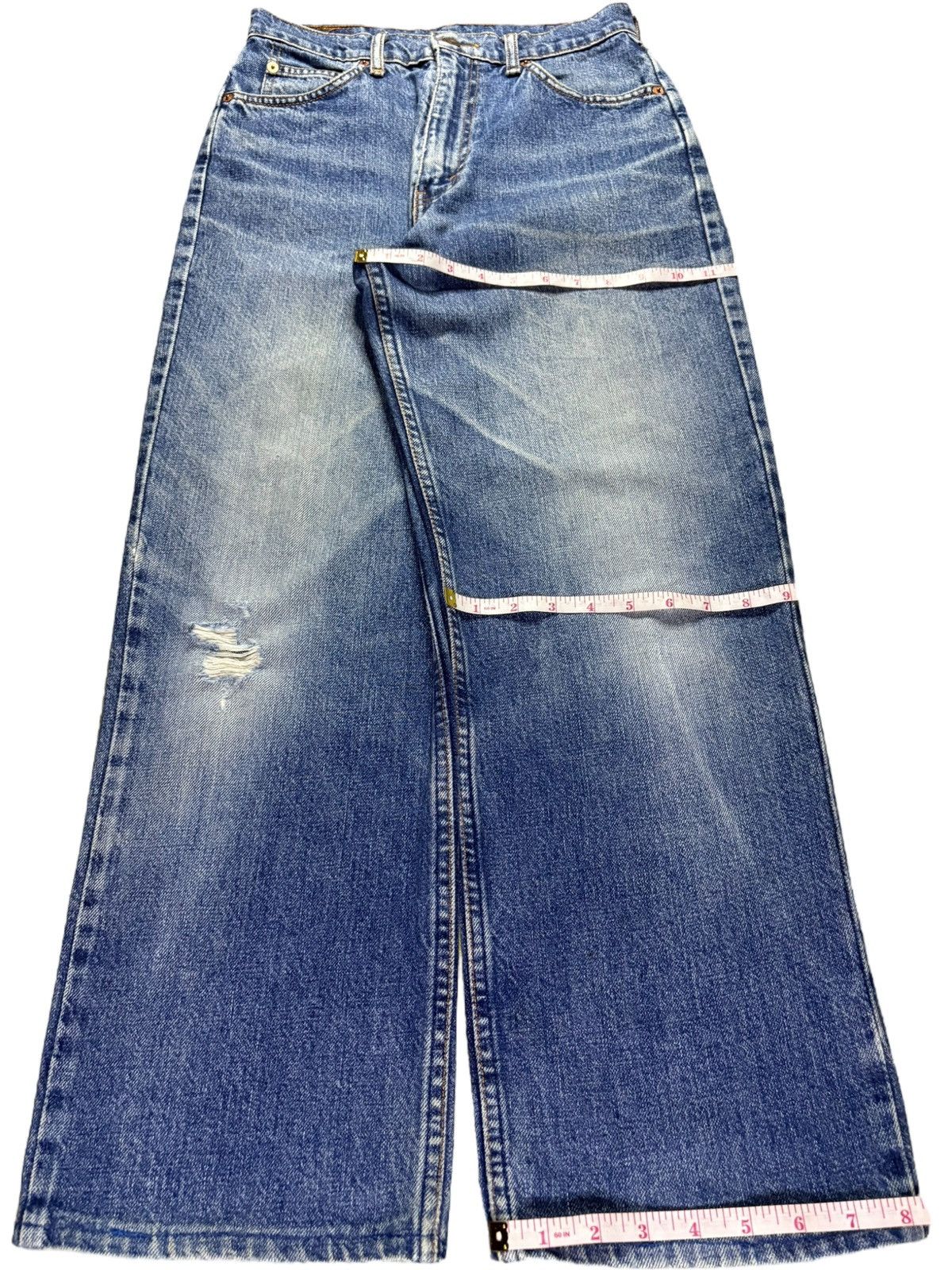 Levi's Vintage 90s Levis 855 Orange Tab Mud Wash Loose Jeans Size US 28 / EU 44 - 14 Thumbnail