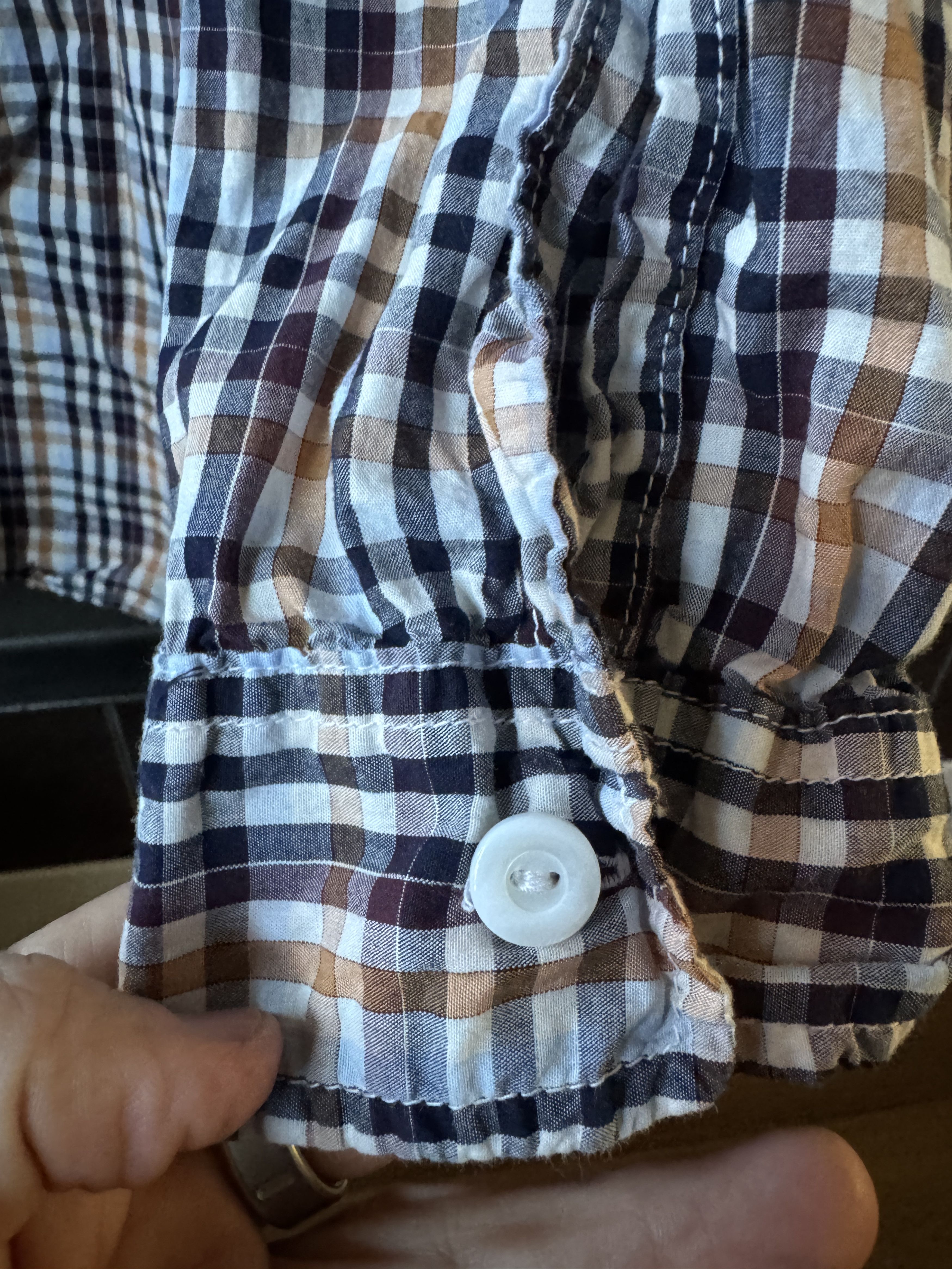 Post Overalls Post O'Alls Checkered Button Up Cotton Shirt Size US XL / EU 56 / 4 - 8 Thumbnail