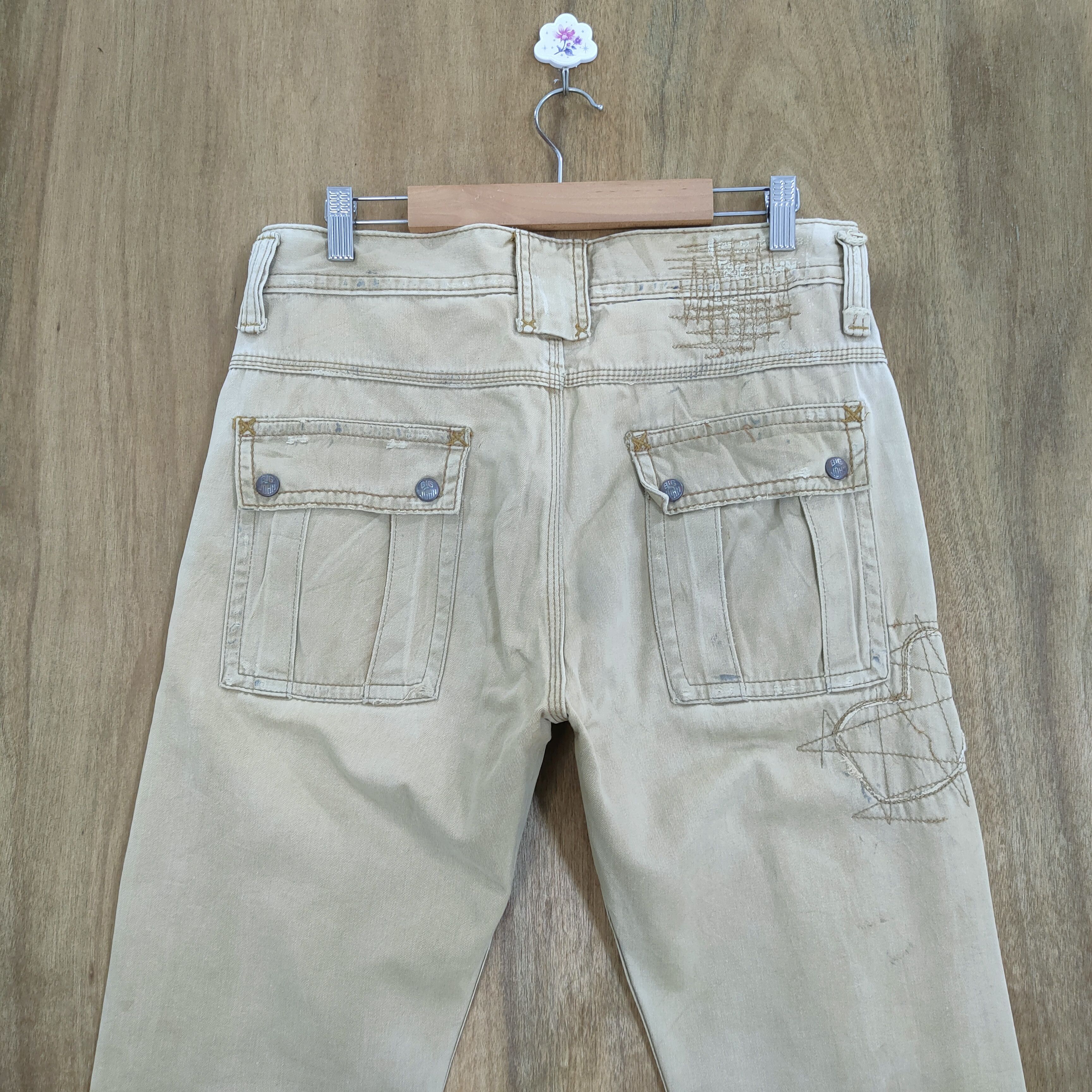Japanese Brand VINTAGE BIG J DISTRESSED CARGO PANTS Size US 32 / EU 48 - 9 Thumbnail