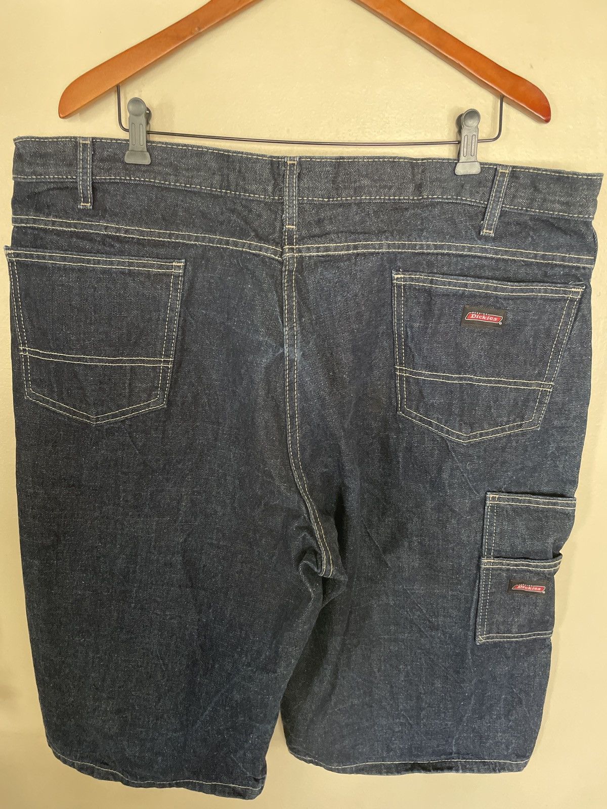 Dickies × Vintage Vintage Y2K Dickies Baggy Carpenter Denim Jorts Jean Shorts Size US 42 / EU 58 - 2 Thumbnail