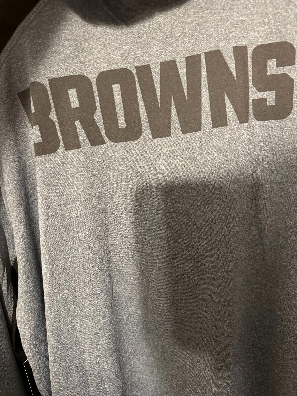 Other Cleveland Browns Pullover Men L 1/4 Zip Hoodie NEW WITH TAGS Size US L / EU 52-54 / 3 - 7 Thumbnail