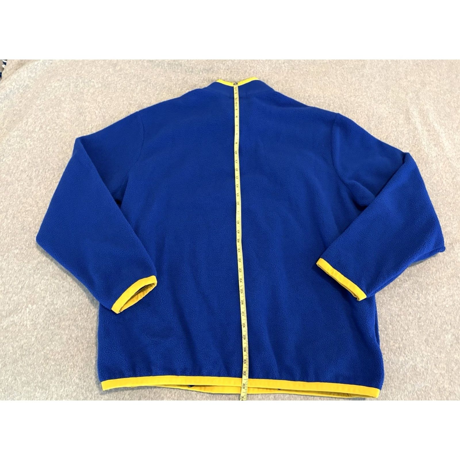 Polo Ralph Lauren Polo Ralph Lauren Blue Yellow Fleece Pullover Sweater Mens 2XL XXL Logo Solid Long Sleeve Pullover USA 2XL Mens Size US XXL / EU 58 / 5 - 6 Thumbnail