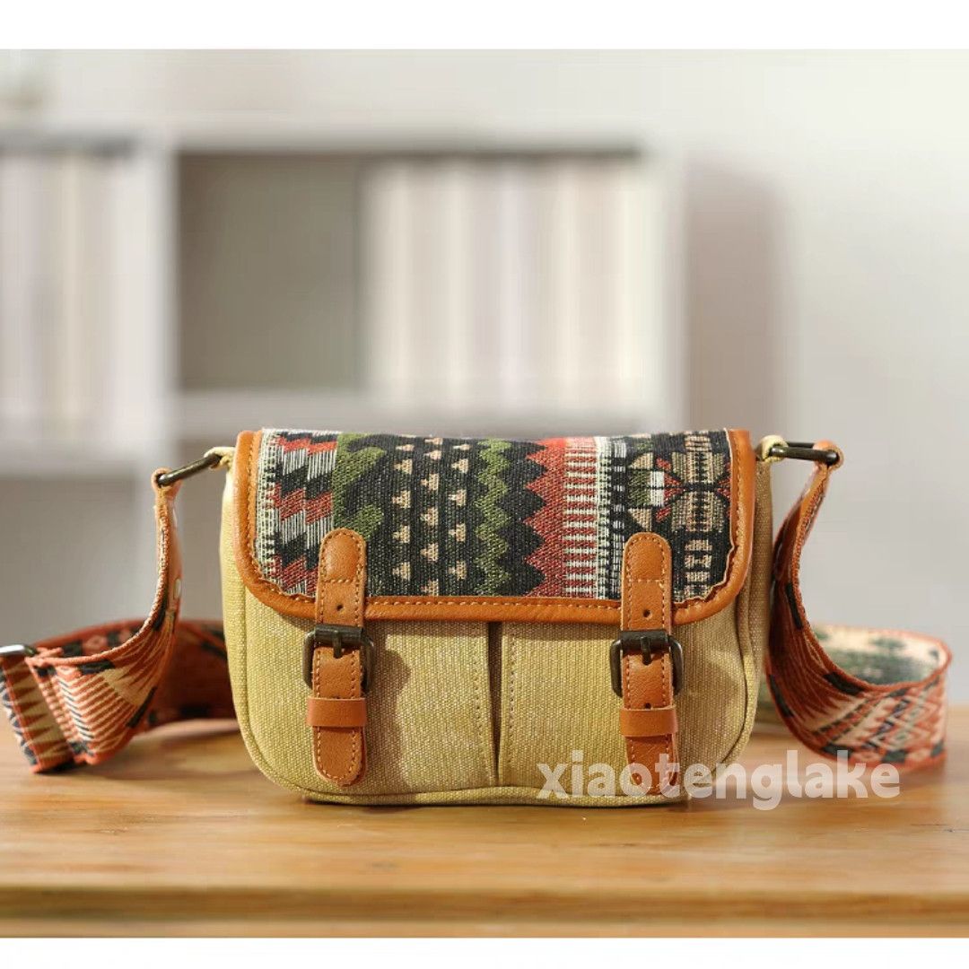 Designer × Japanese Brand washed faded pattern patchwork utility shoulder bag Size ONE SIZE - 2 Thumbnail