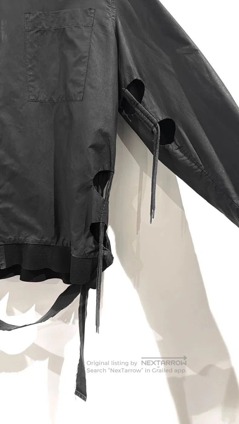 Helmut Lang Helmut Lang Waxed Bomber Jacket with Drawstring. Size US M / EU 48-50 / 2 - 4 Thumbnail