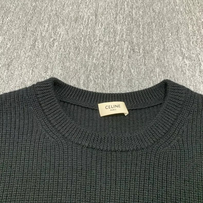 Celine Celine Black Embroidered Knit Sweater Size L Size L / US 10 / IT 46 - 3 Thumbnail
