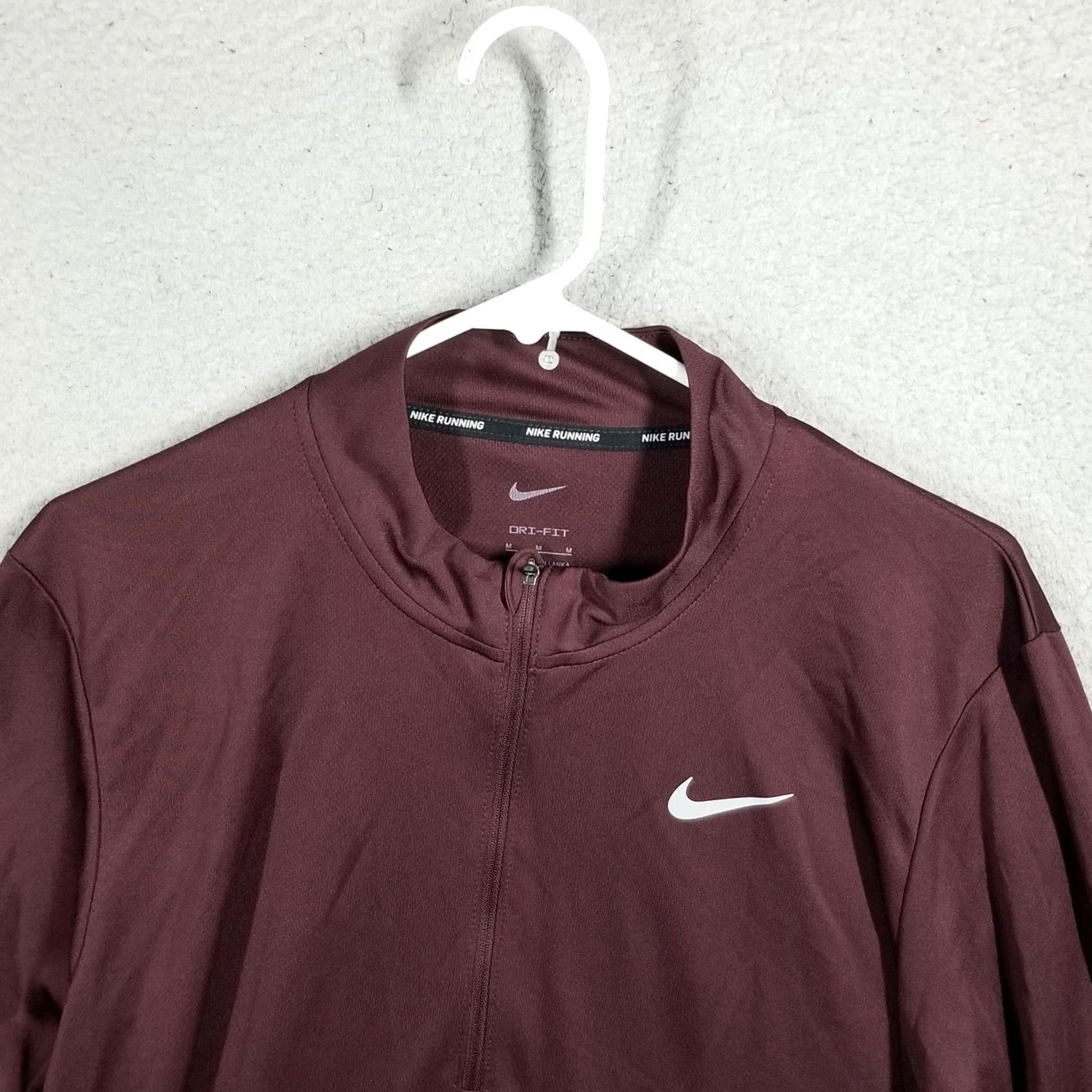 Nike Nike Dri-FIT Pacer Half-Zip Top Men's Medium Running Sports Red Size US M / EU 48-50 / 2 - 3 Thumbnail