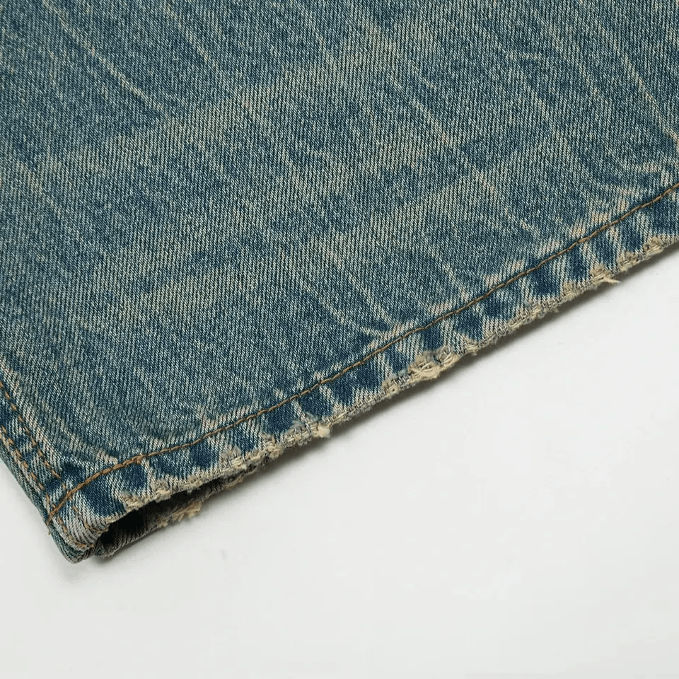 Japanese Brand × Vintage Vintage Distressed Baggy Blue Jeans Size US 32 / EU 48 - 8 Thumbnail