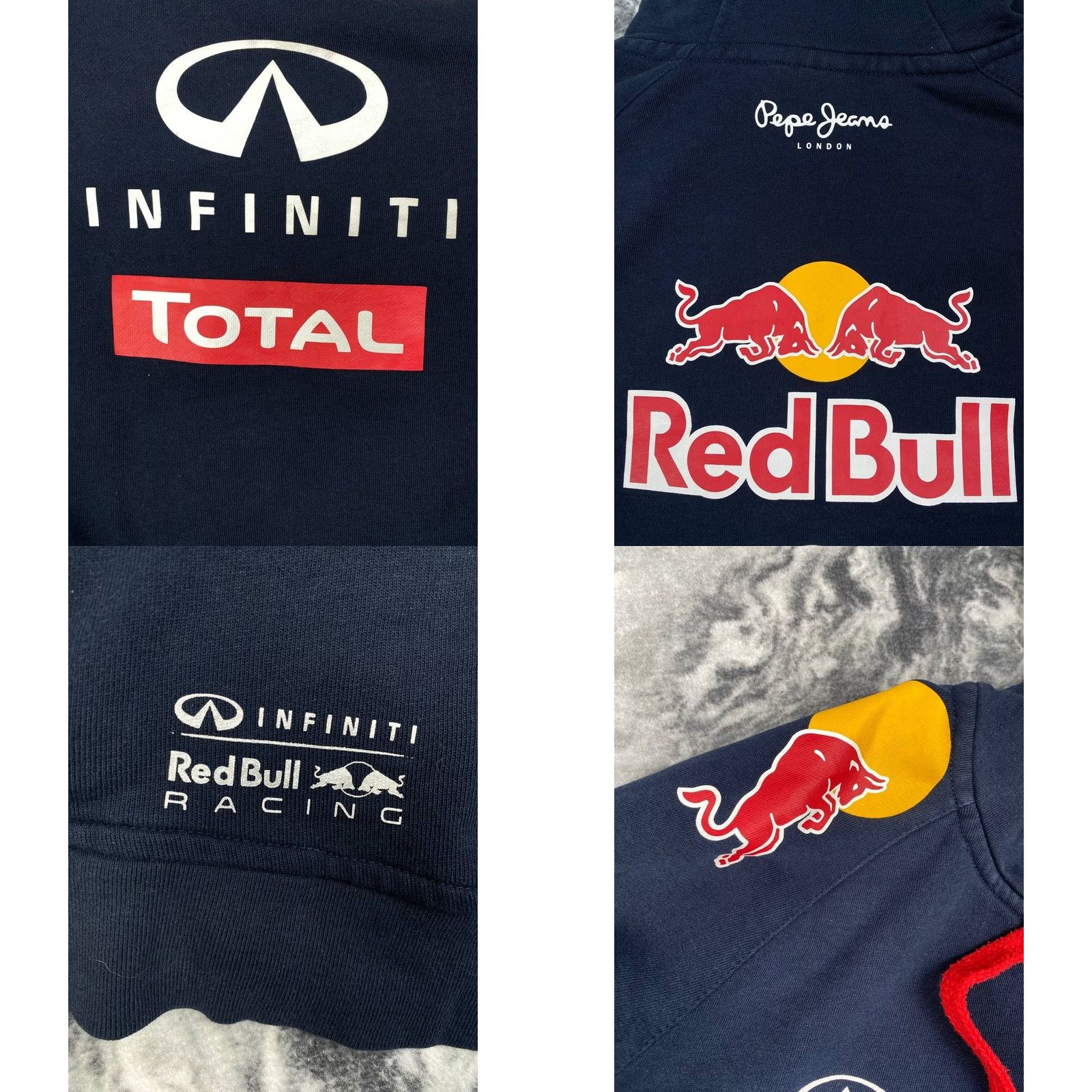 Pepe Jeans Pepe Jeans Red Bull Racing Full Zip Hoodie Men 2XL Blue Sports Hooded Short Beschreibung? Size US XXL / EU 58 / 5 - 8 Thumbnail