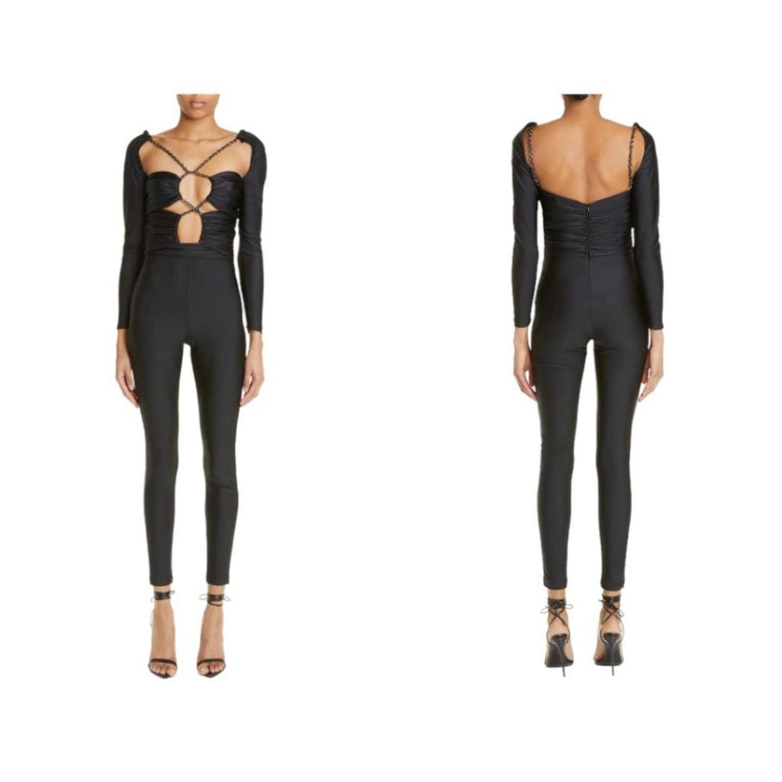 Dundas Holly Halter Neck Jumpsuit Black Small NWT $1650 MSRP