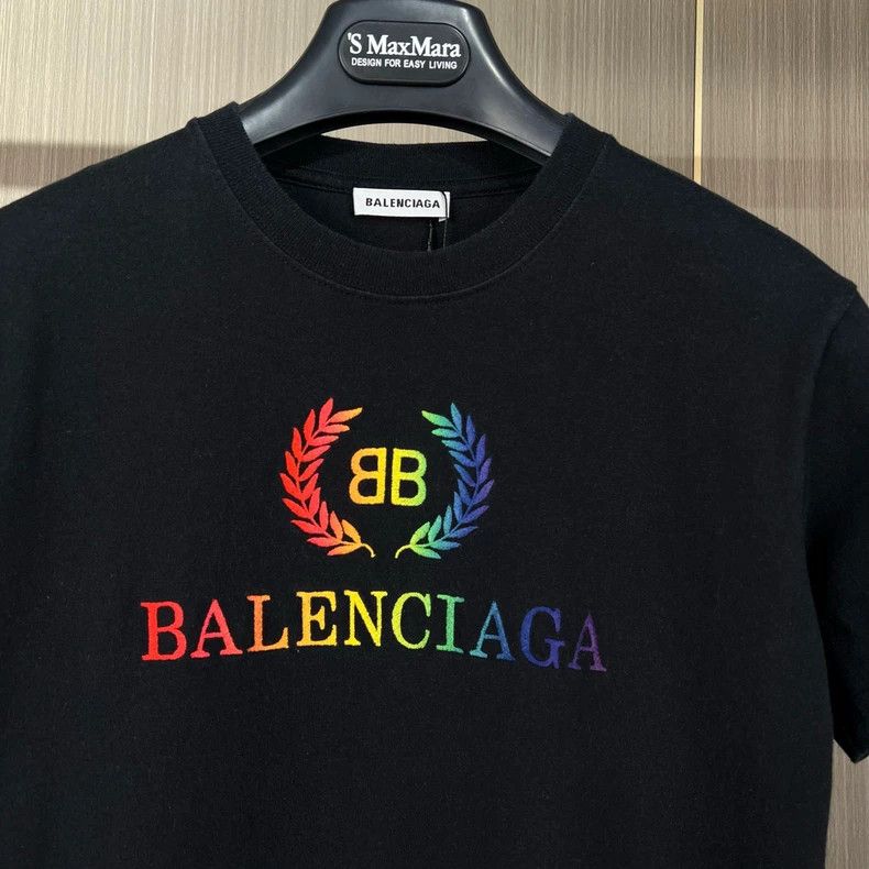 Balenciaga Balenciaga Embroidered rainbow wheat-ear short sleeve 2502- Size US XS / EU 42 / 0 - 3 Thumbnail