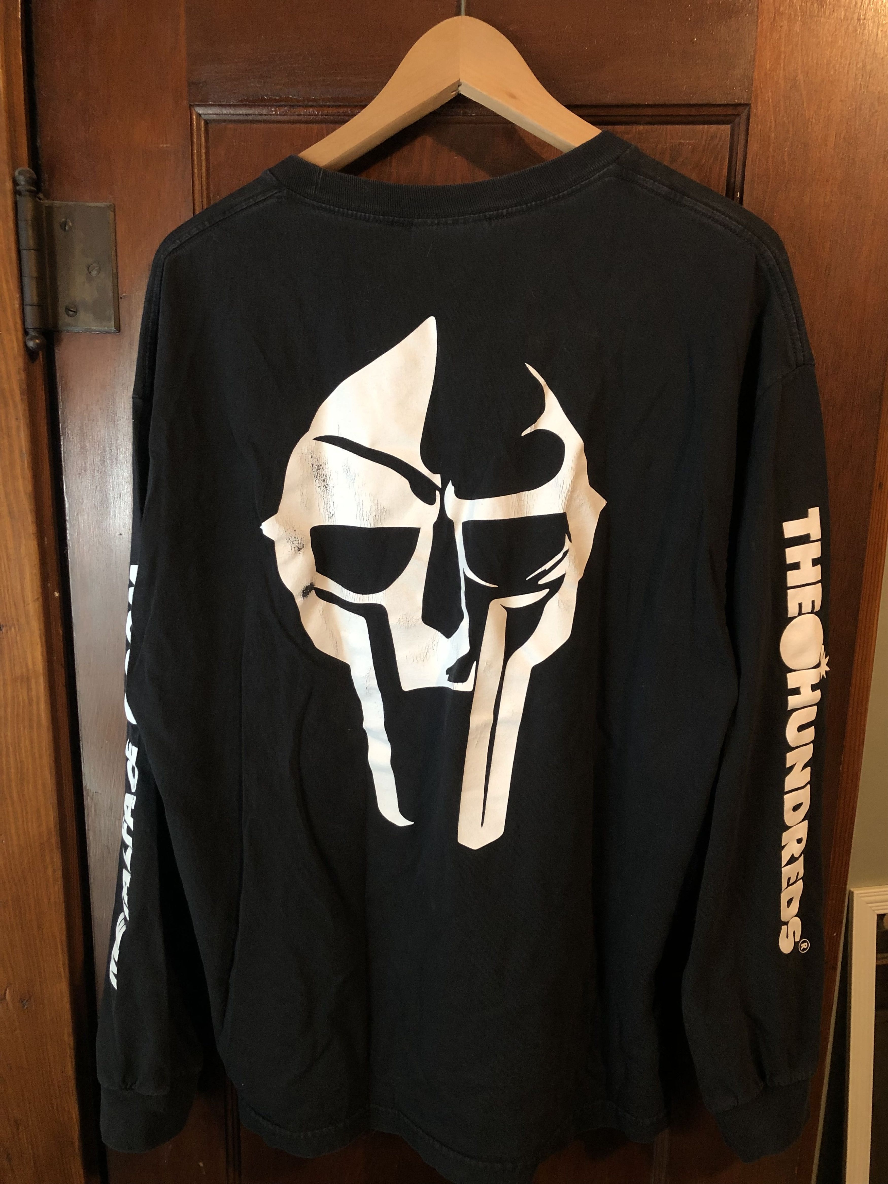 Image of The Hundreds X Doom Long Sleeve T-Shirt in Black, Men's (Size XL)