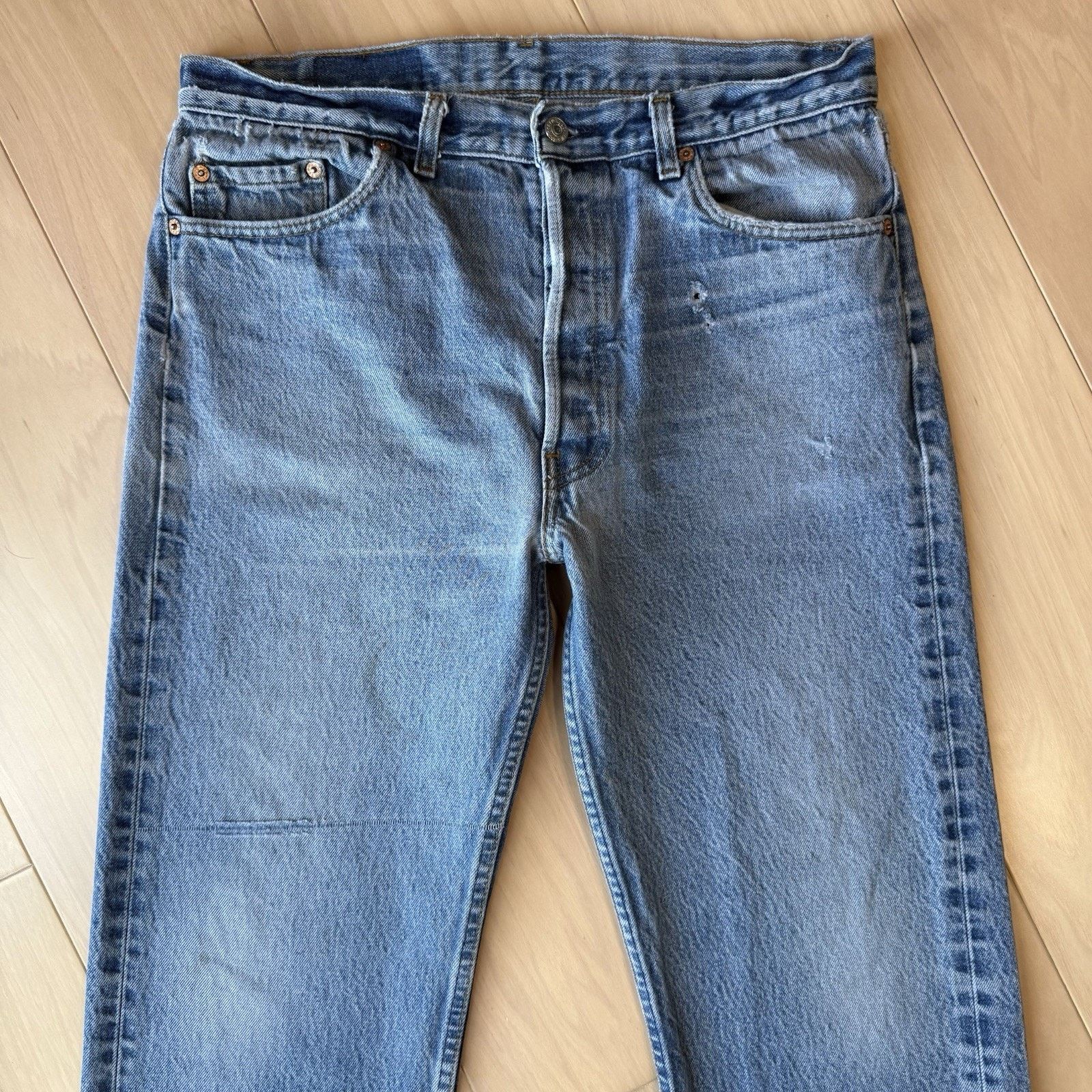 Levi's Vintage Levis 501 Jeans 33 Blue Straight 80s Denim Workwear Size US 33 - 3 Thumbnail