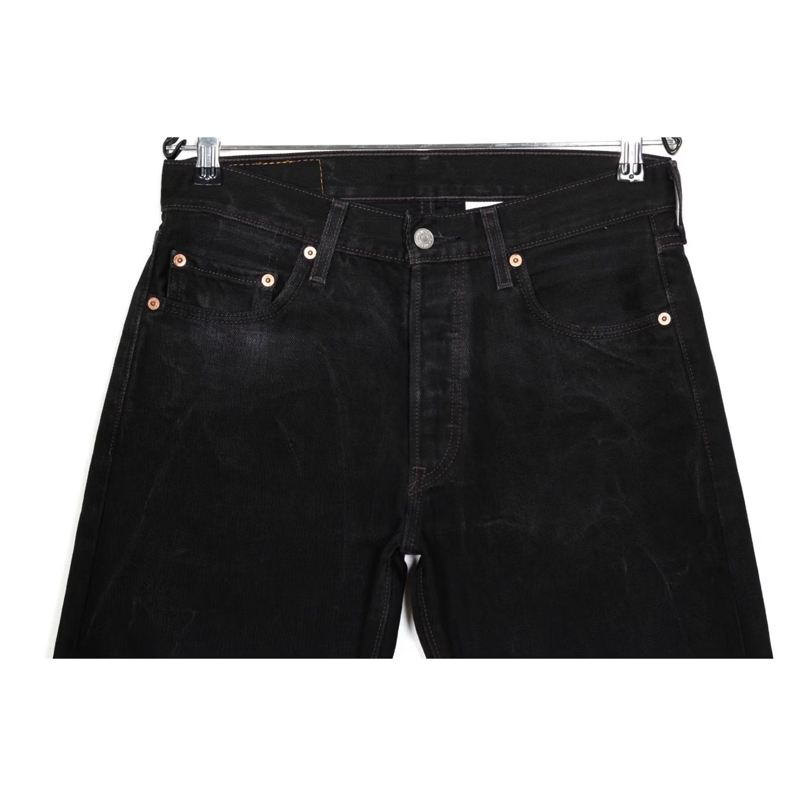 Levi's VINTAGE Levi's 501 Jeans Men 30x30 Regular Straight Denim Jeans Black Guatemala DZ7190 5-Pocket Mens Size US 30 / EU 46 - 3 Thumbnail