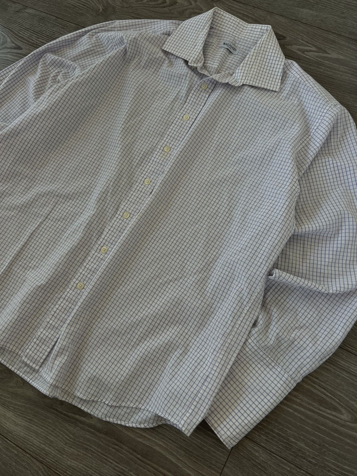 Balmain ‼️Vintage Balmain 80s Mens Cuffinks Luxury Paris Shirt‼️ Size US XXL / EU 58 / 5 - 12 Thumbnail