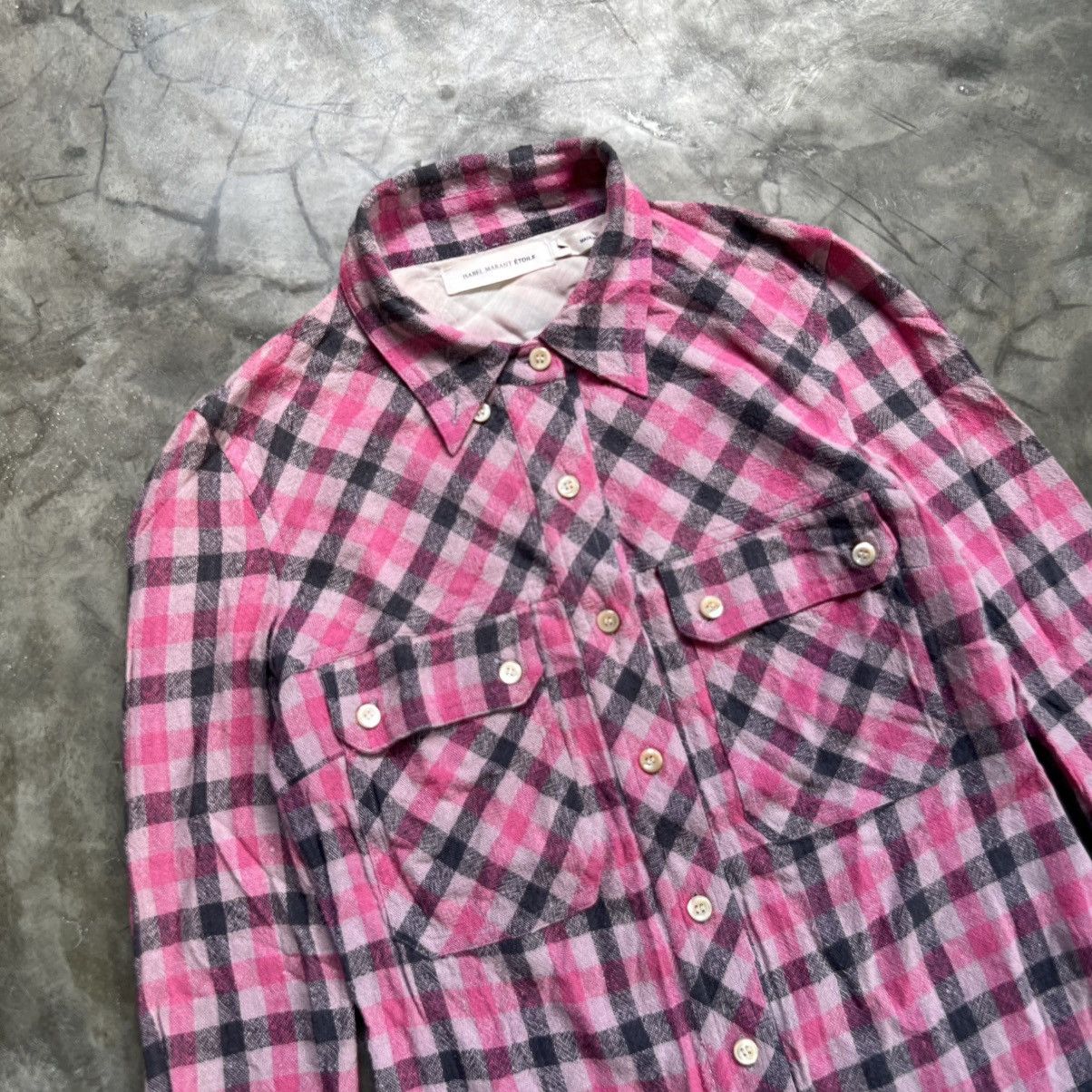 Isabel Marant Etoile Isabel Marant Etoile Plaid Double Pocket Longsleeve Shirt Size S / US 4 / IT 40 - 2 Thumbnail