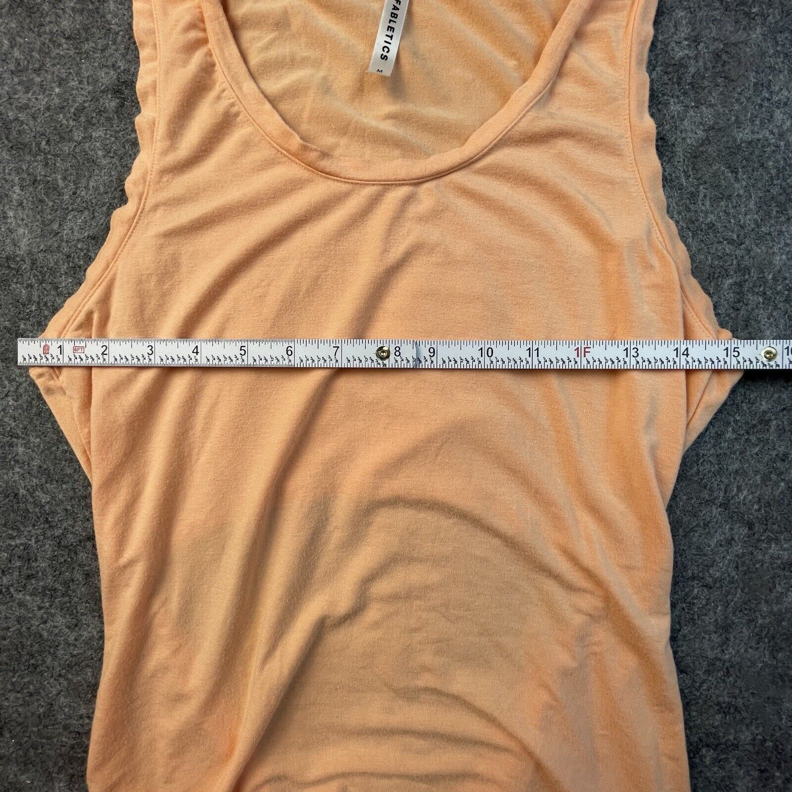 Fabletics Fabletics Tank Womens Medium Orange Workout Cut Out Back Tie Size M / US 6-8 / IT 42-44 - 5 Thumbnail