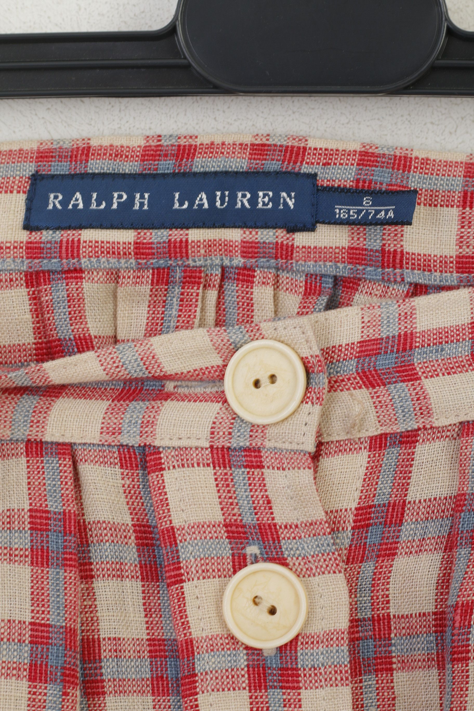 Ralph Lauren Ralph Lauren Women 6 S Mini Skirt Beige Linen 0388 Size 28" / US 6 / IT 42 - 4 Thumbnail