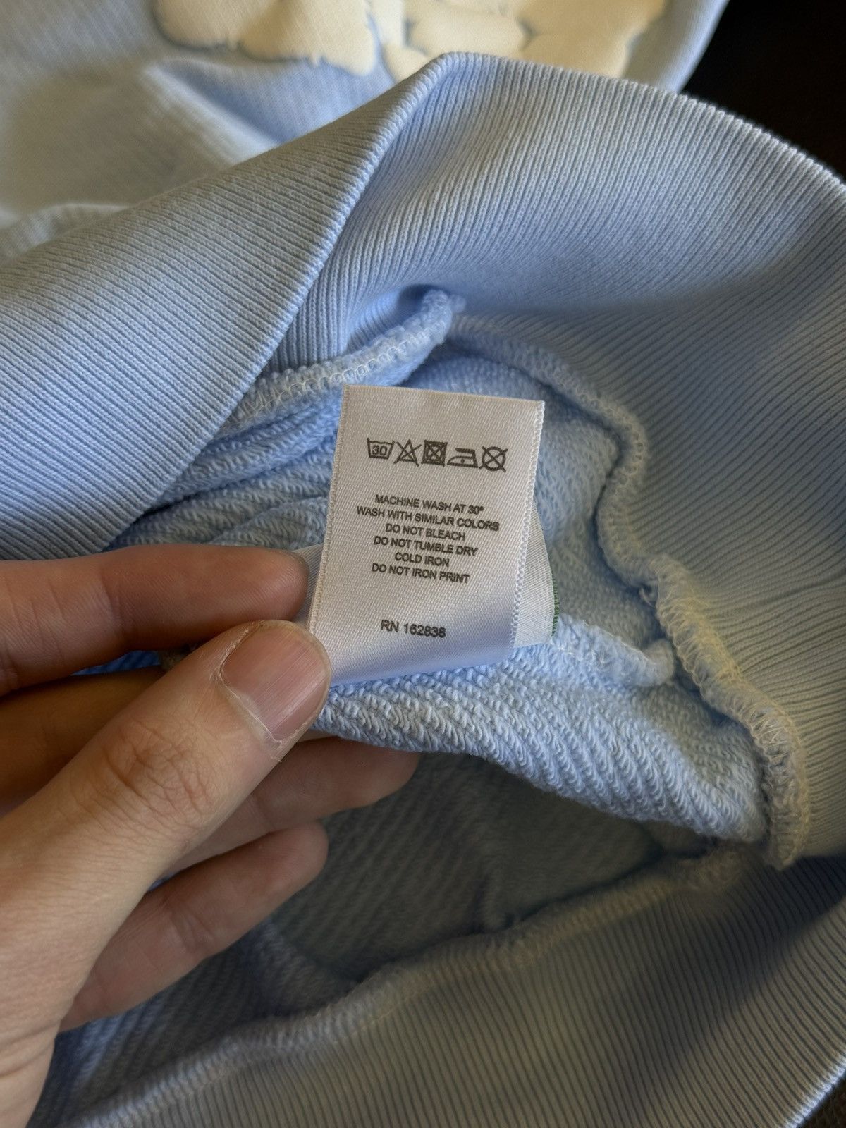 DENIM TEARS Denim Tears Cotton Wreath Hoodie Size M Blue (NEW) Size US M / EU 48-50 / 2 - 8 Thumbnail