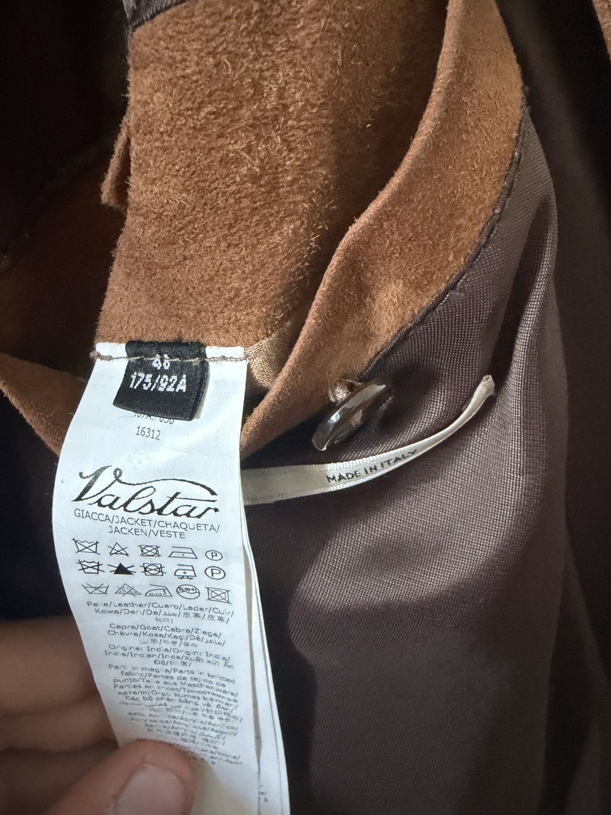 Valstar Valstar Valstarino Suede Jacket – Brown/Cognac Size US M / EU 48-50 / 2 - 3 Thumbnail