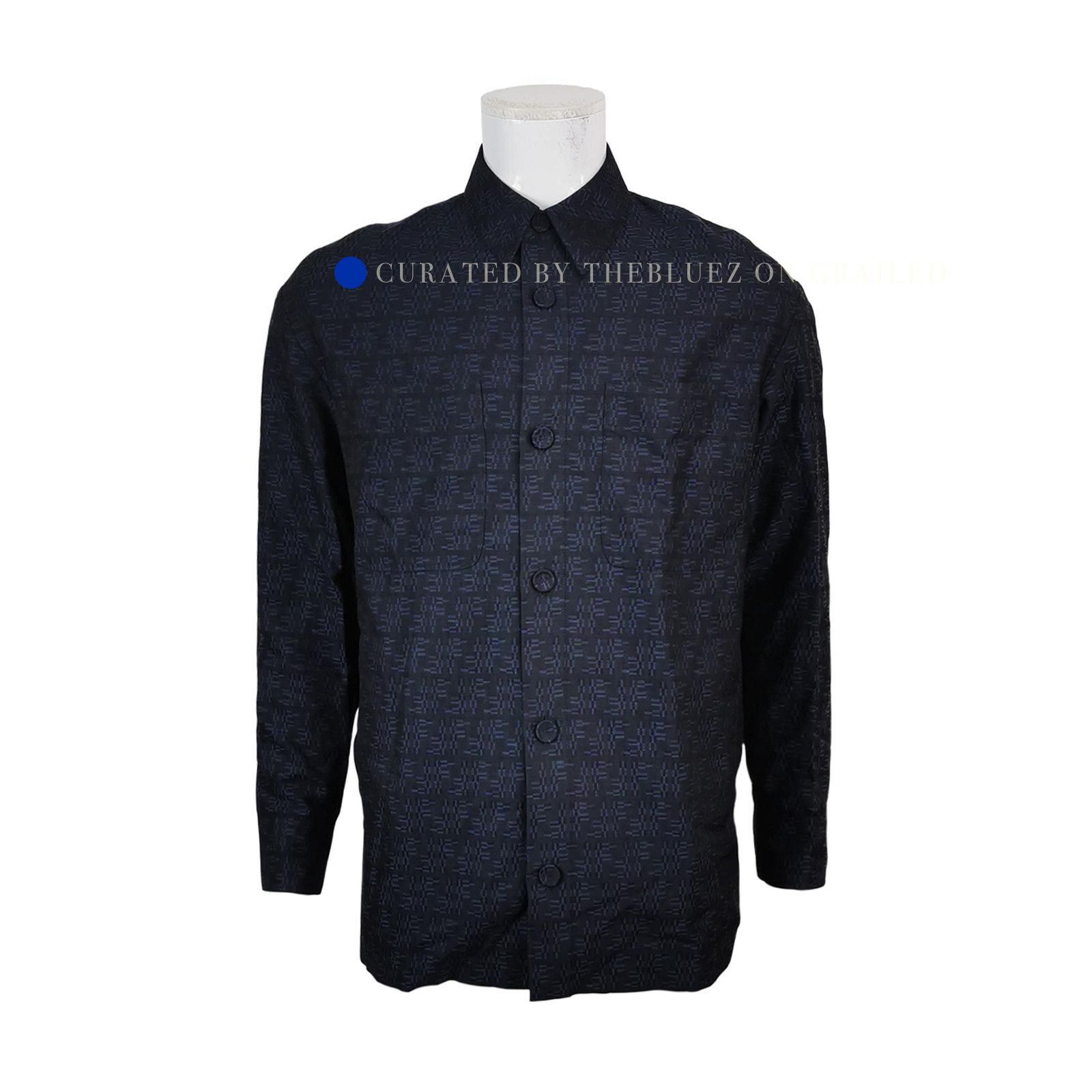 Fendi FF Logo Viscose Blend Jacket in Black Size US S / EU 44-46 / 1 - 1 Thumbnail